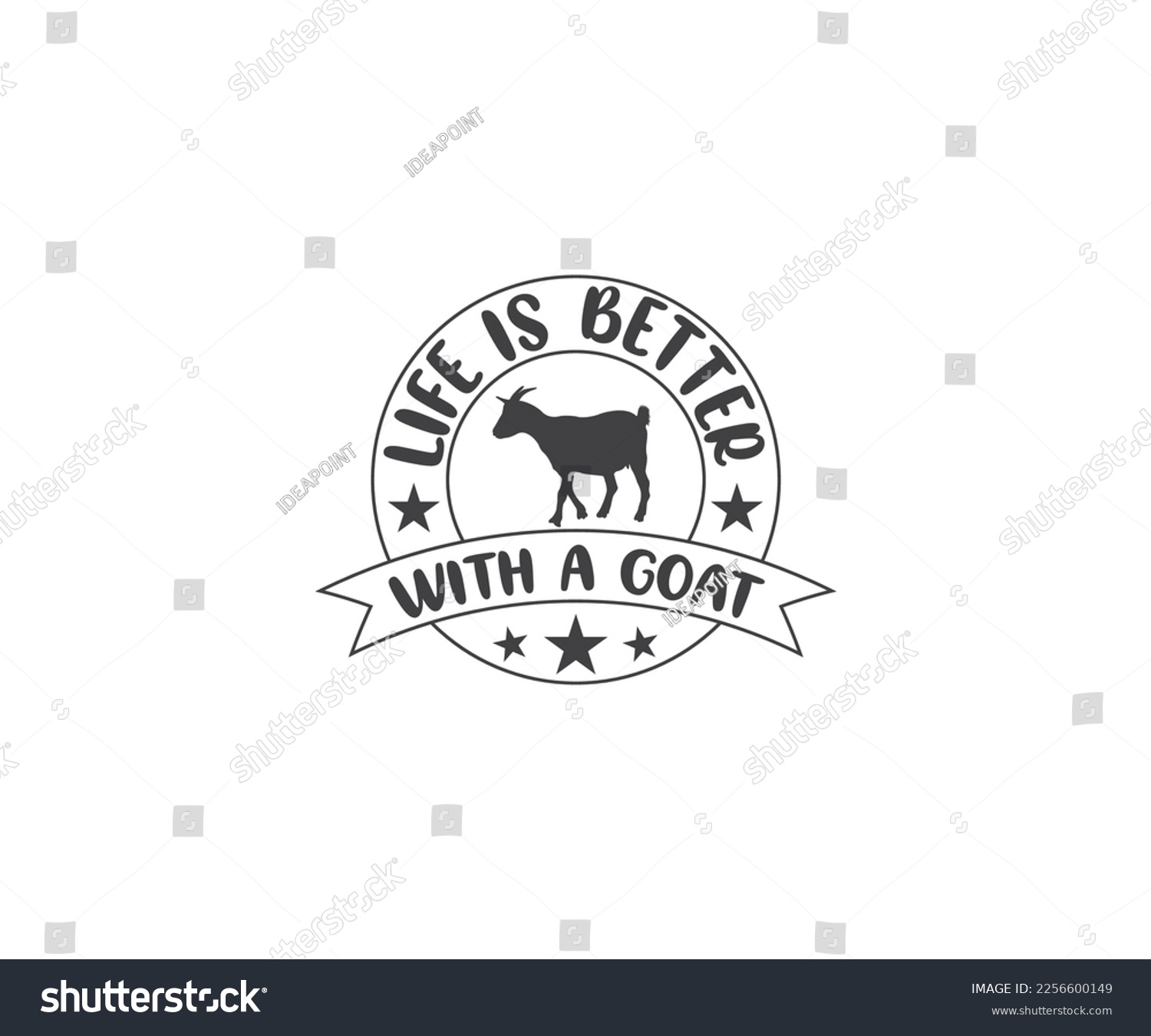 SVG of 
Goat Typography, Goat SVG, Goat EPS, Goat Animal, farm life,  svg