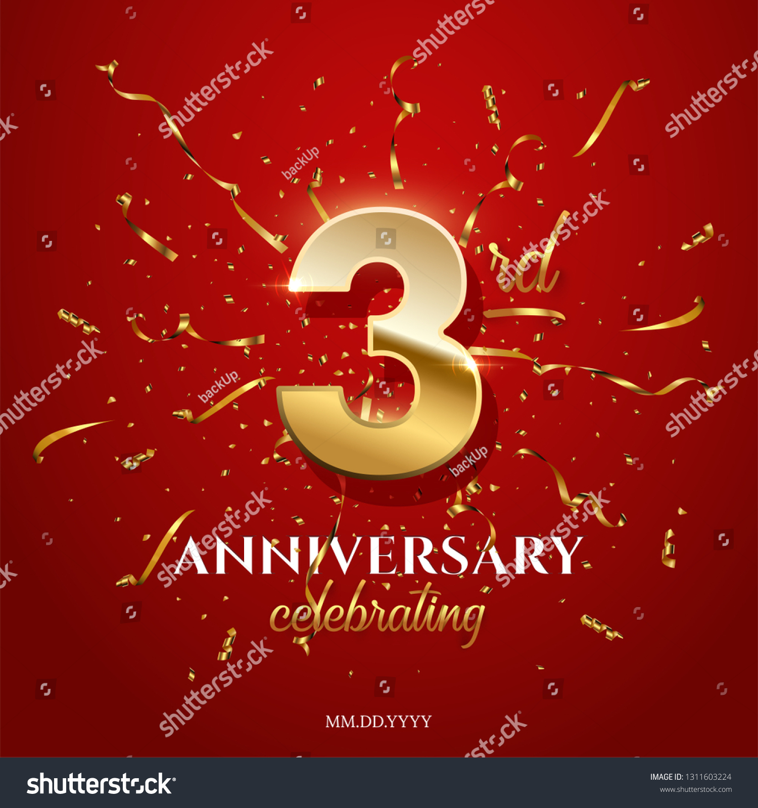 Third company anniversary Images, Stock Photos & Vectors | Shutterstock