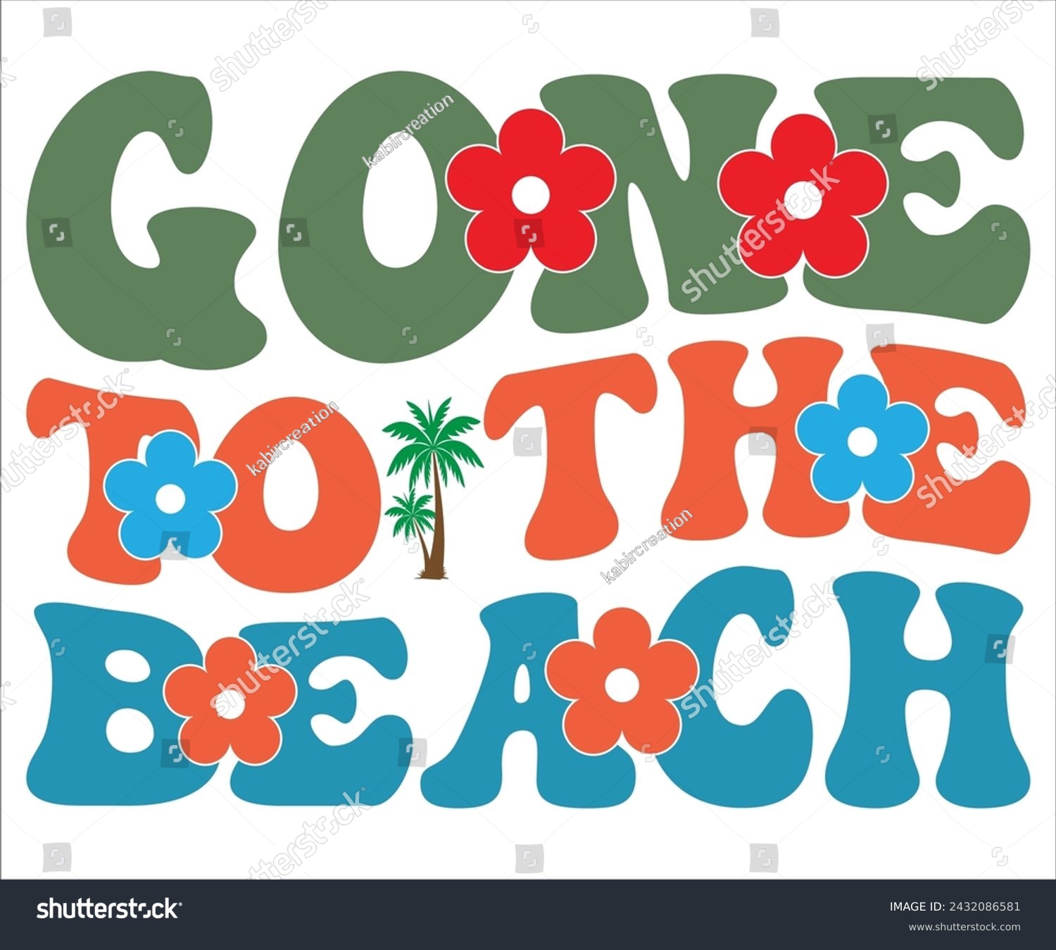 SVG of  Gone To The Beach T-shirt, Happy Summer Day T-shirt, Happy Summer Day Retro svg,Hello Summer Retro Svg,summer Beach Vibes Shirt, Vacation, Cut File for Cricut svg