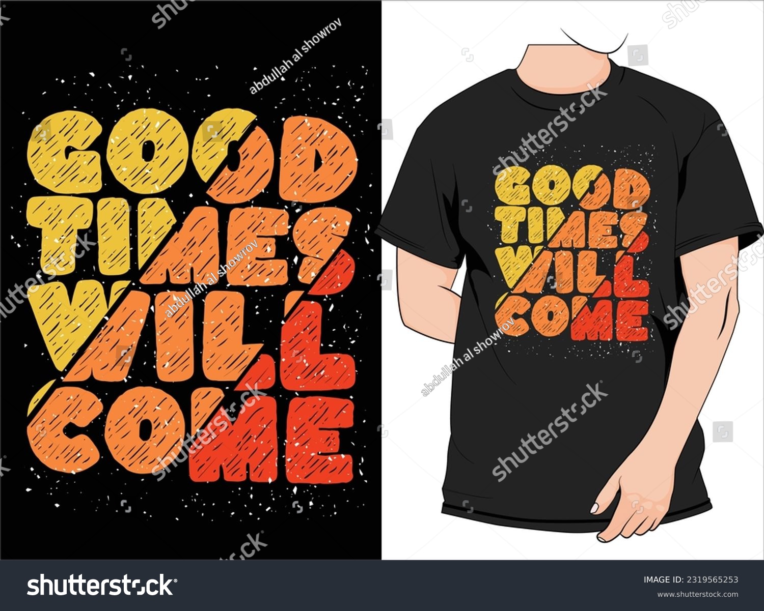 SVG of  goods time will come retro slogan text. Vintage typography . Vector illustration design for fashion graphics, t shirt prints. svg