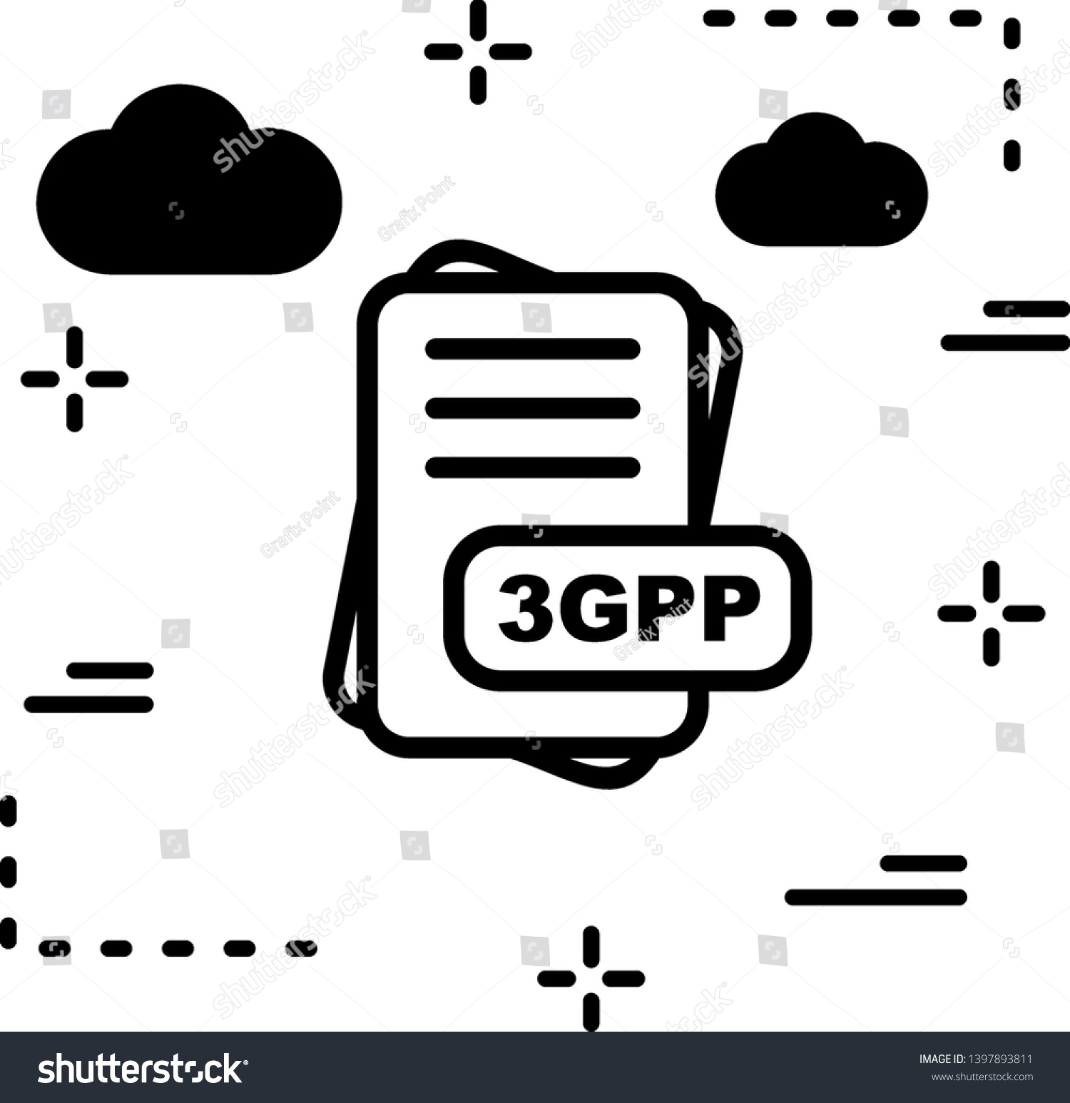 109 3gpp file format icon Images, Stock Photos & Vectors | Shutterstock