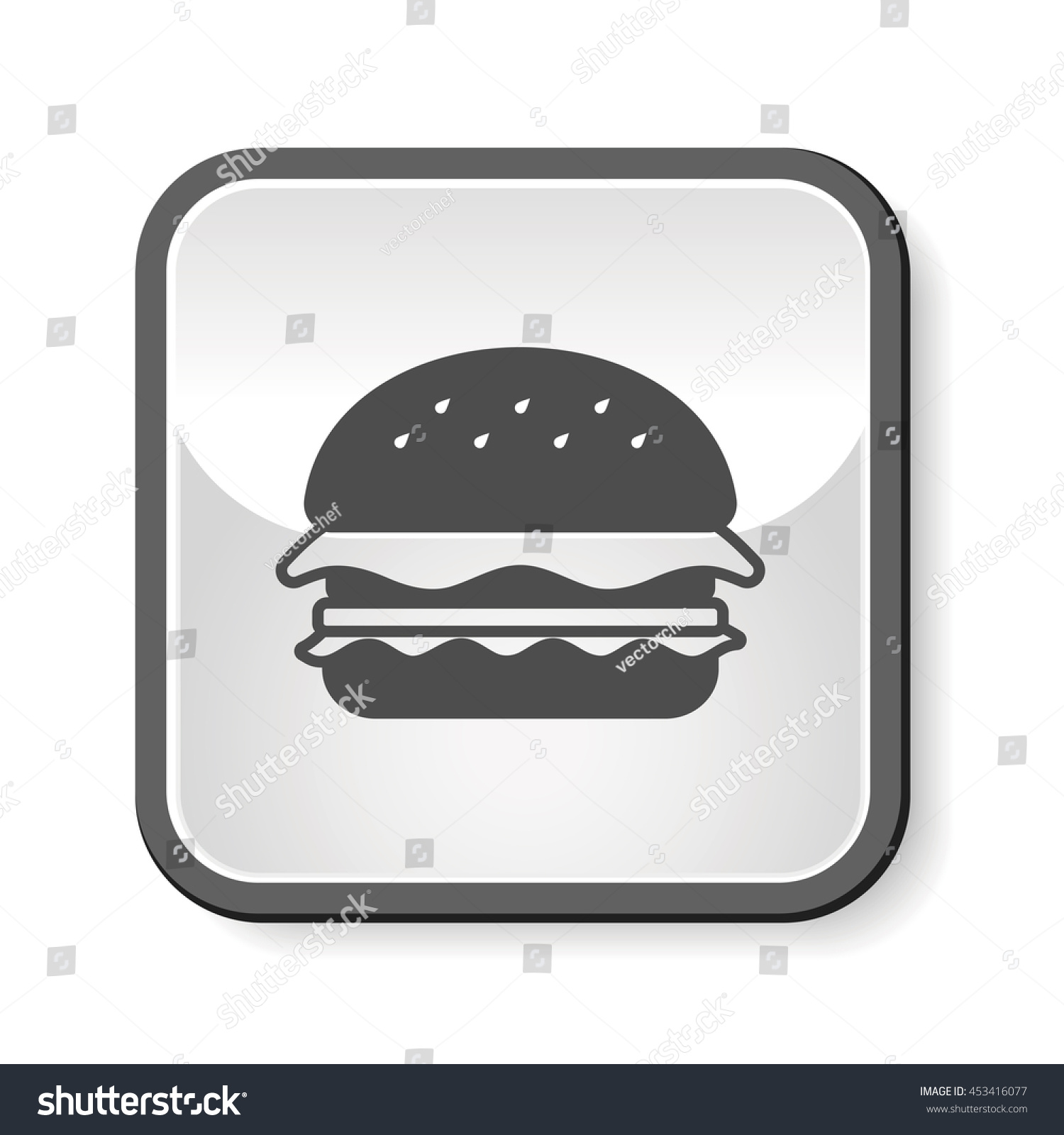 Hamburger Icon Stock Vector 453416077 - Shutterstock