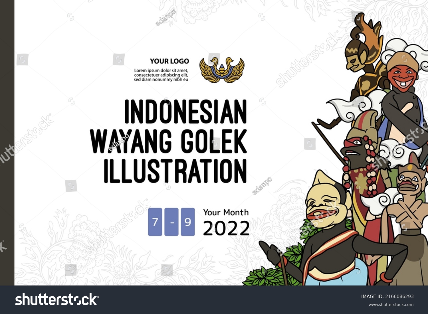 SVG of 
Hand drawn Indonesian puppet show illustration social media posts svg