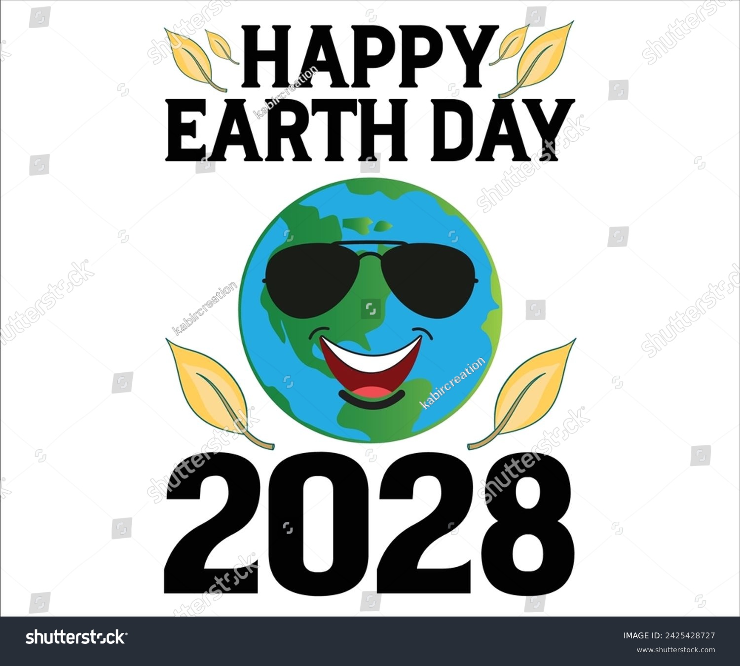 SVG of  Happy Earth Day 2028 T-shirt, Happy earth day svg,Earth Day Sayings, Environmental Quotes, Earth Day T-shirt, Cut Files For Cricut
 svg