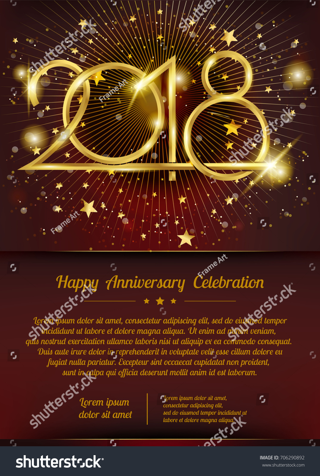 2018 Happy new year Card vector design