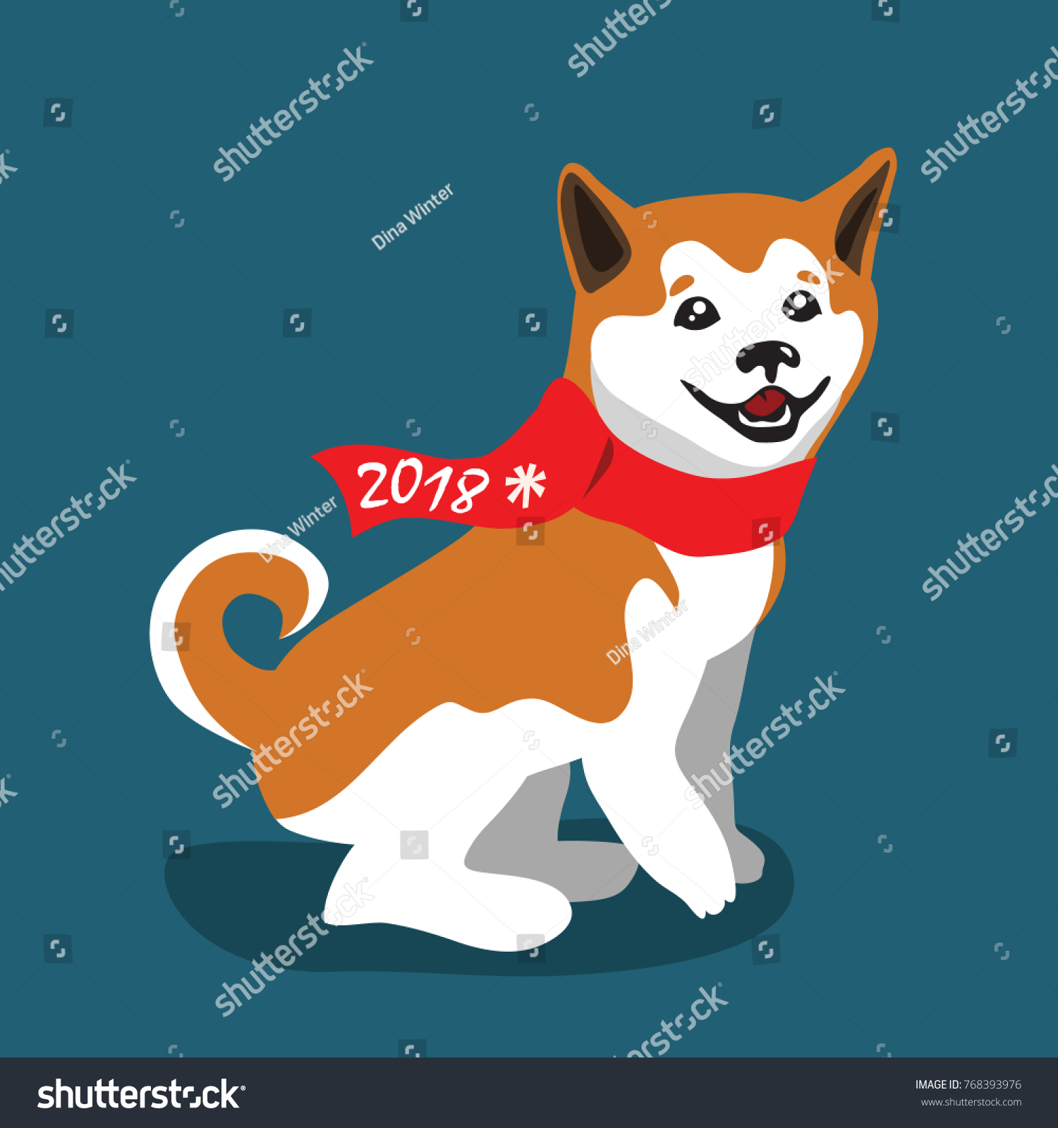 2018 Happy New Year Greeting Card Royalty Free Stock Image