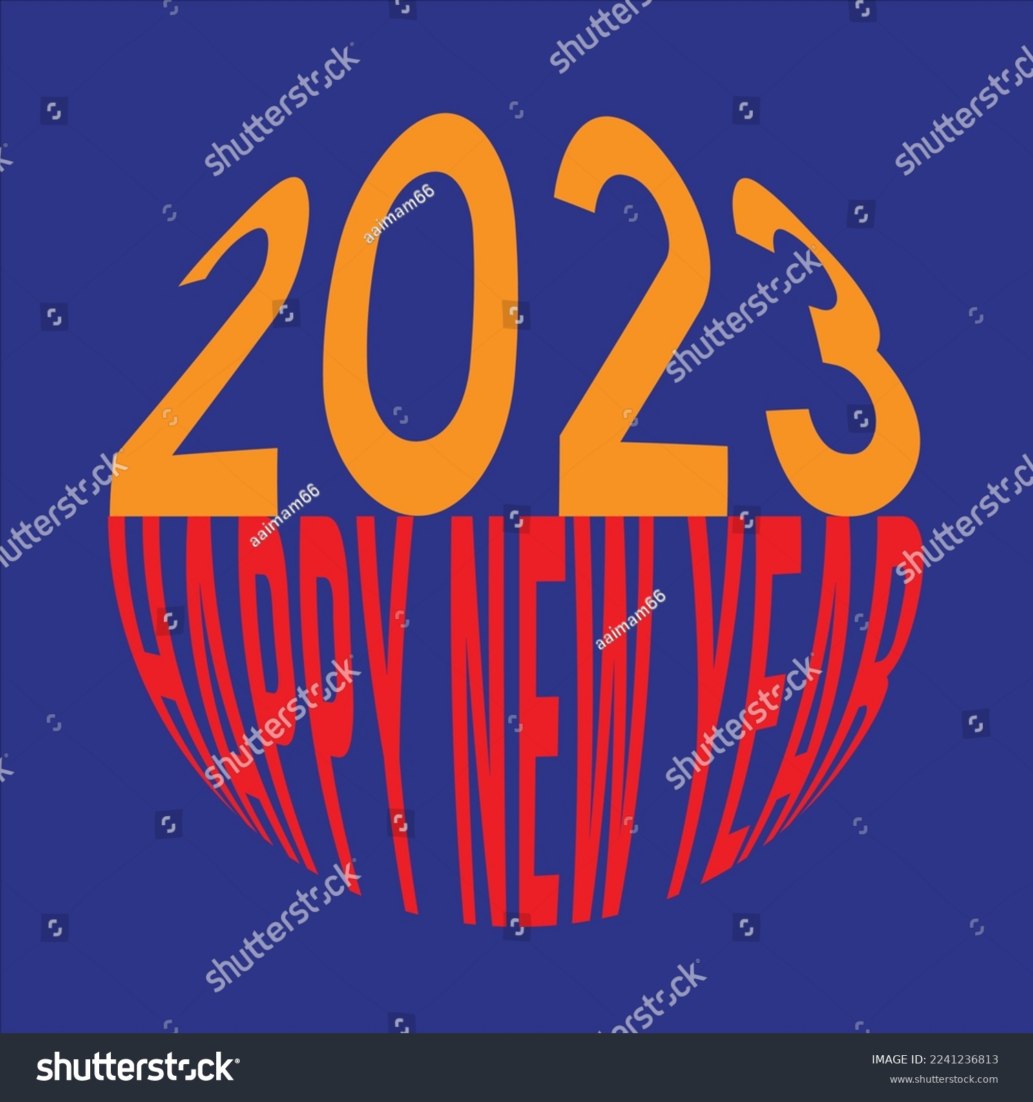 SVG of 2023 happy new year svg template design. use for banner, t shirt, any print site.  svg