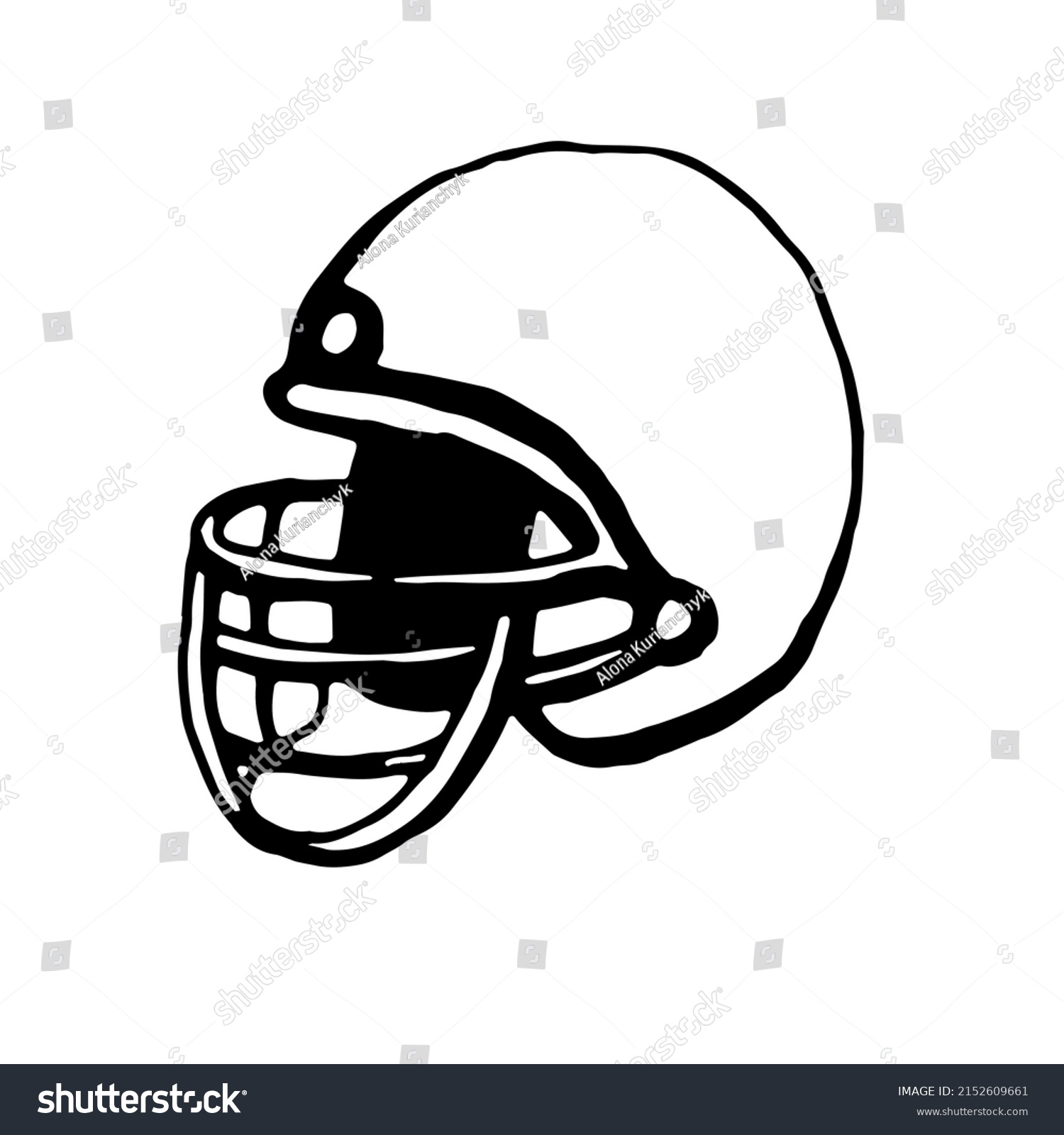 Helmet Vector Clipart Isolated On Transparent Stock Vector (Royalty ...