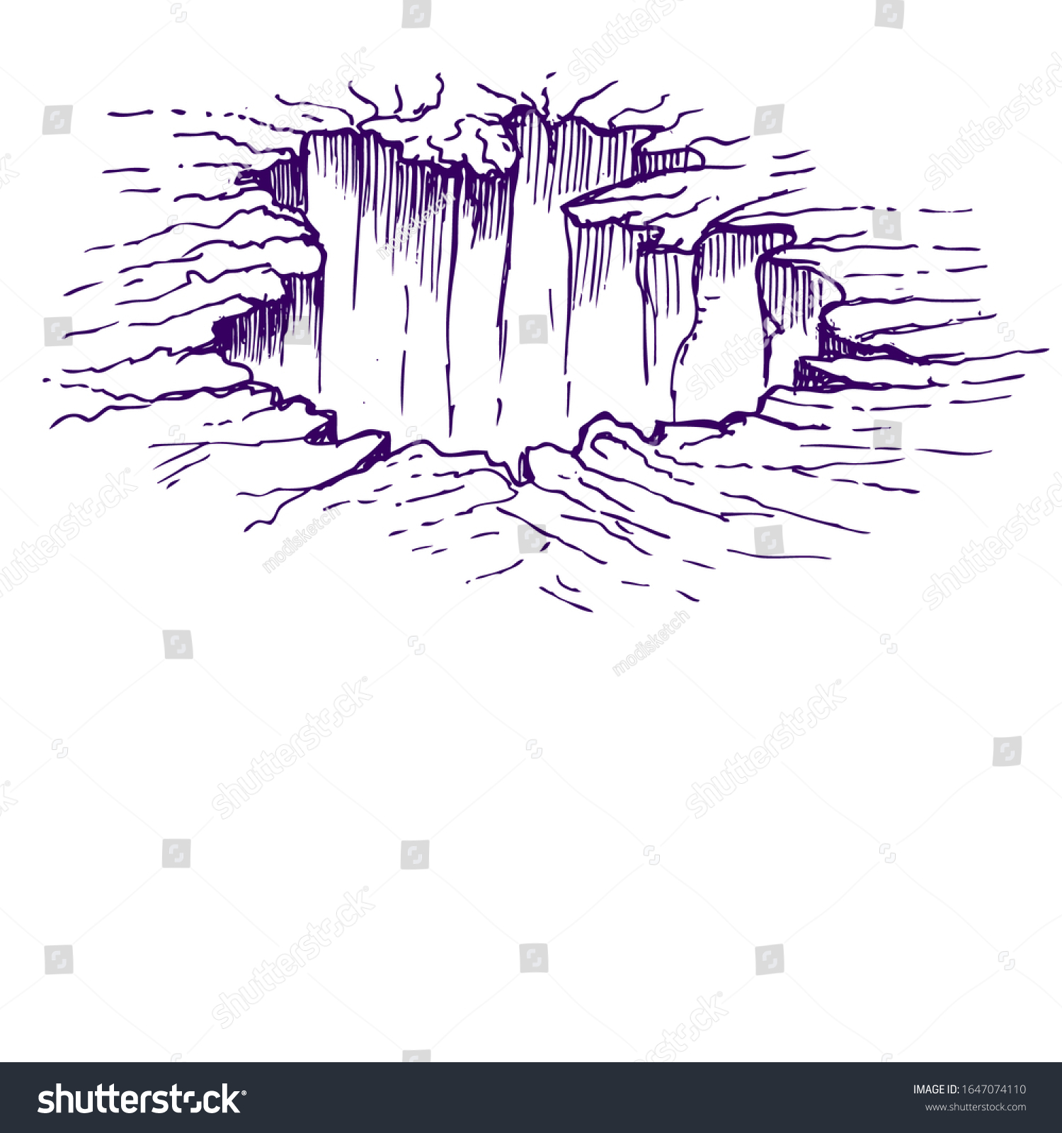 Hole Earth Illustration Sketch Stock Vector (Royalty Free) 1647074110 ...