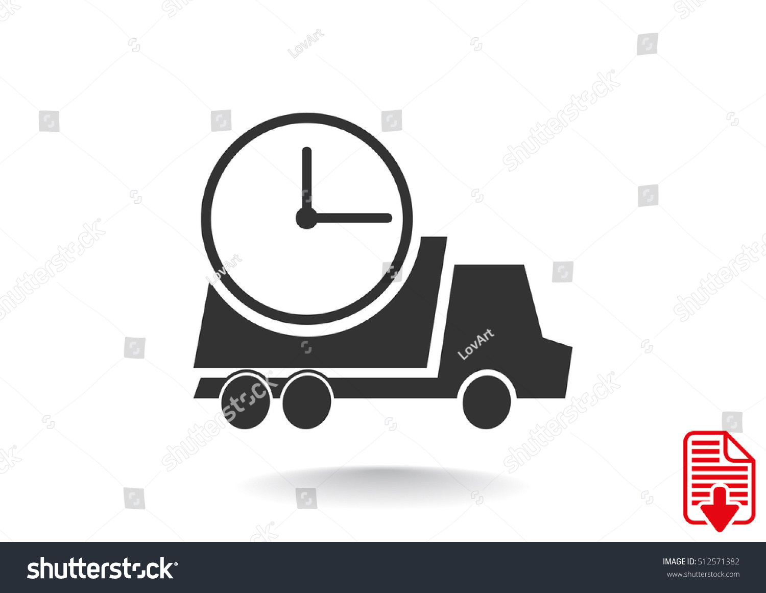 Home Delivery Icon Flat Stock Vector Royalty Free 512571382