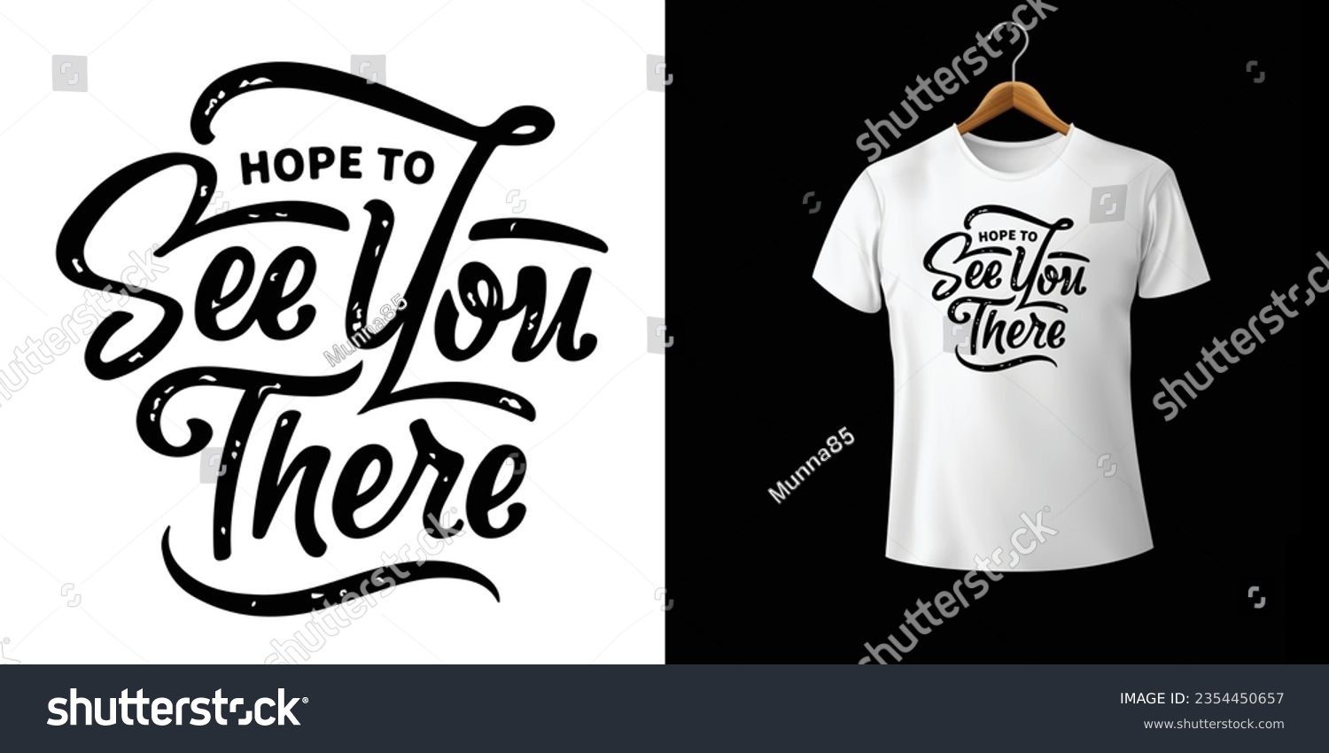 SVG of 'Hope To See You There' T-shirt Design Vector File svg