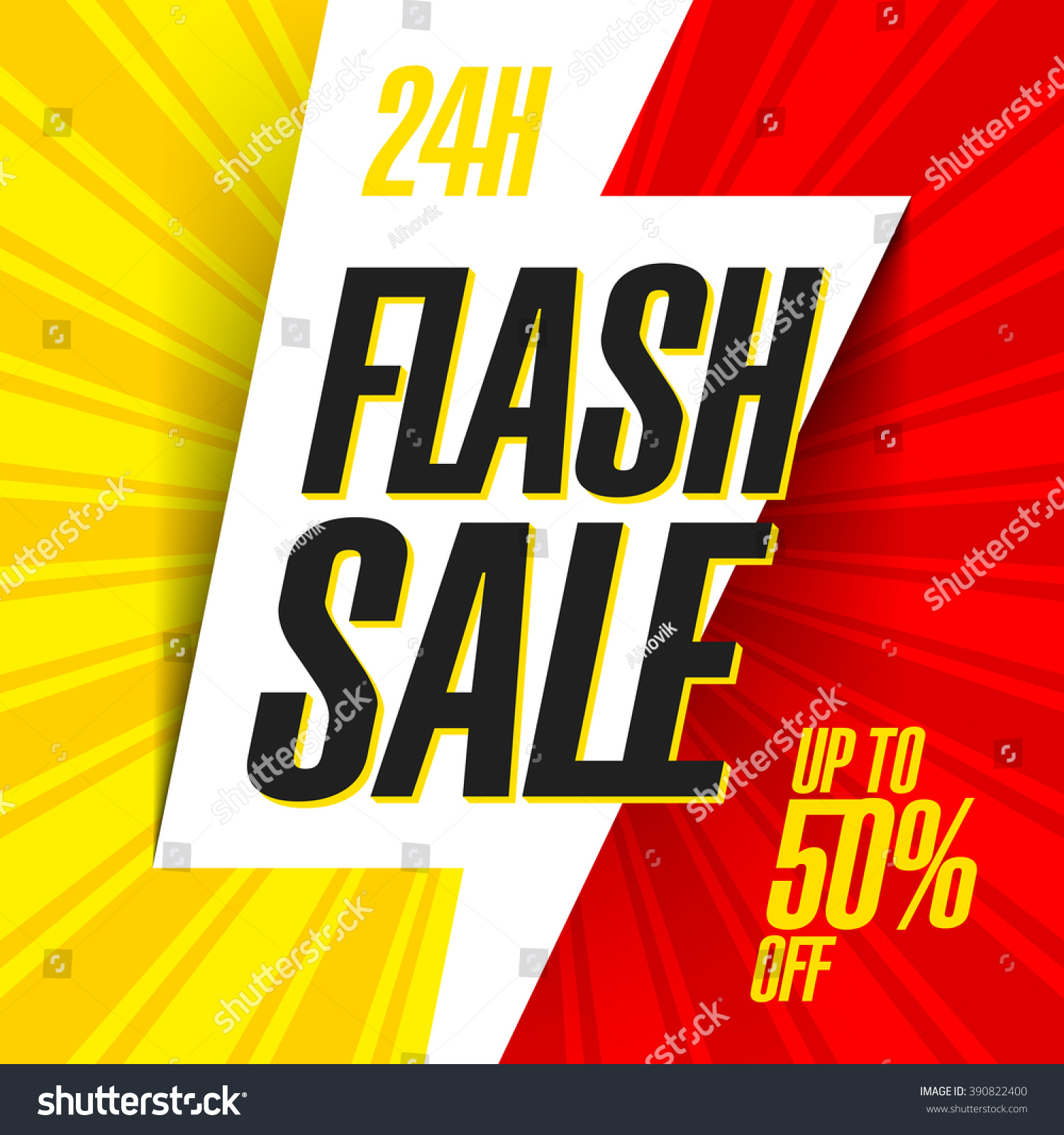 SVG of 24 hour Flash Sale bright banner. Vector illustration. svg