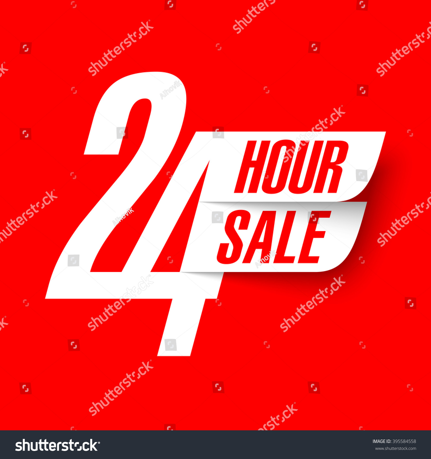 SVG of 24 Hour Sale banner vector illustration svg