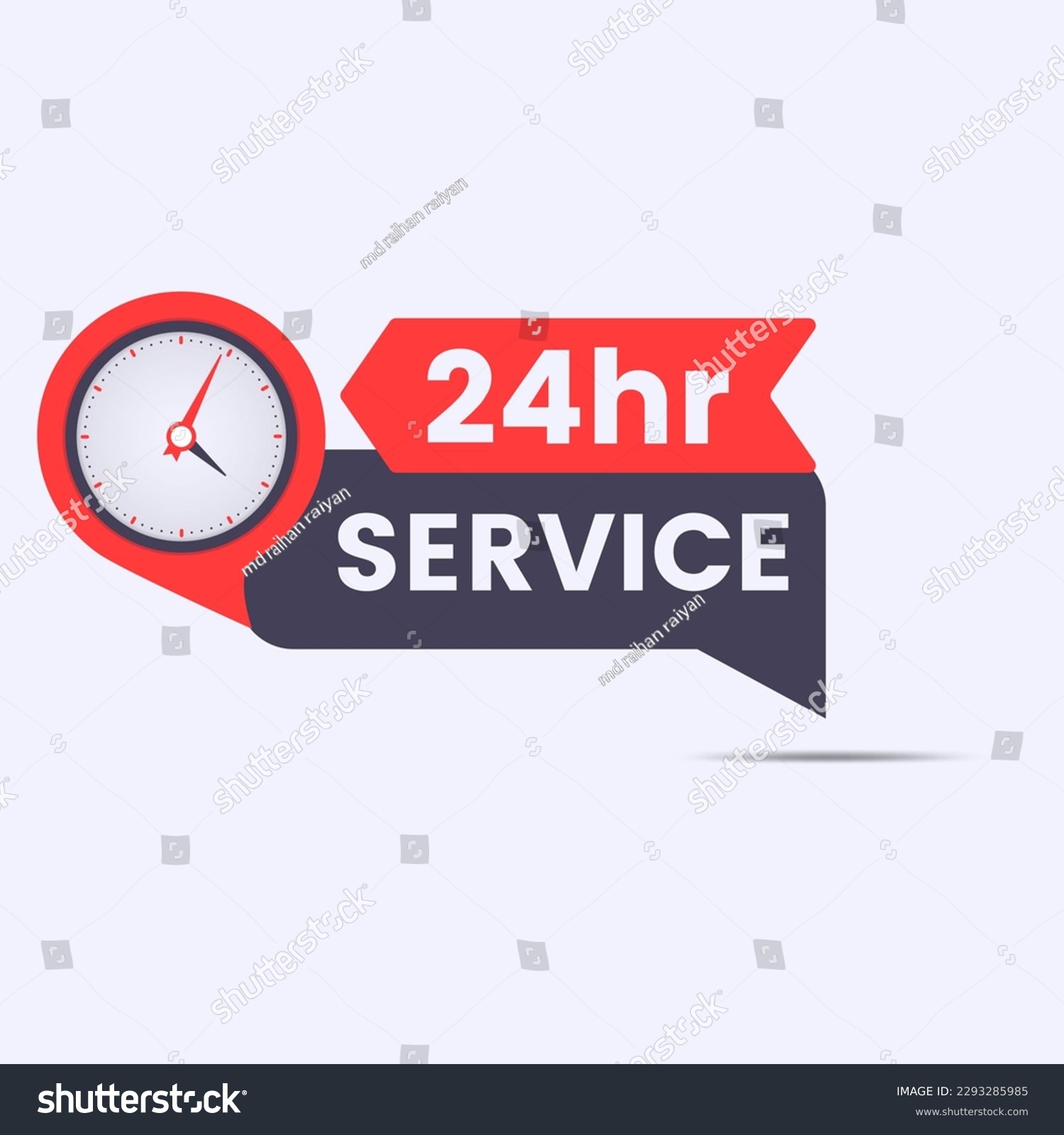 SVG of 24 hour service sticker design svg