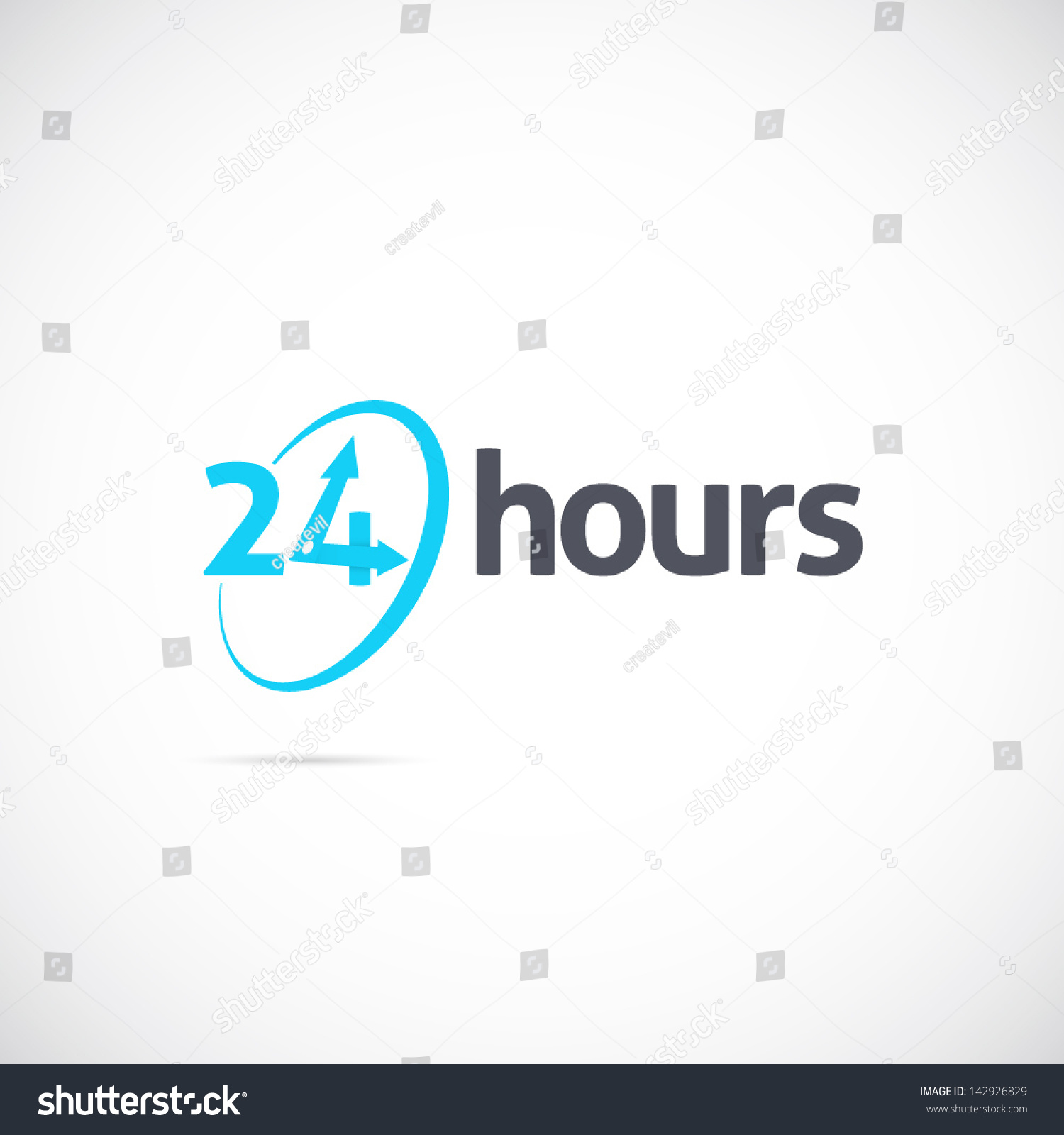 24 Hours Logo, Icon Or Signboard For Your Business Stock Vector ...