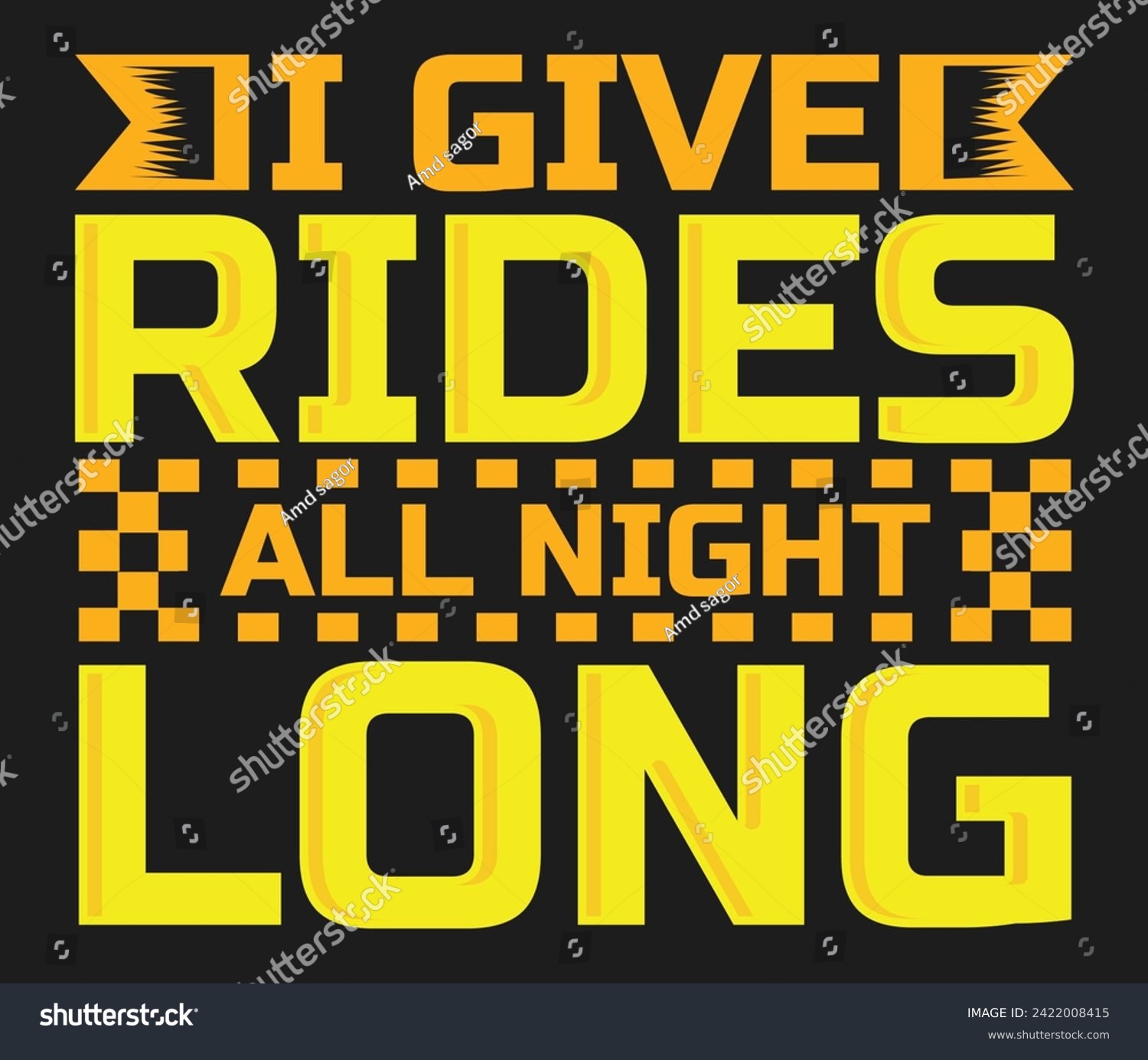 SVG of  I give rides all night long trendy typography T-shirt design Print template svg