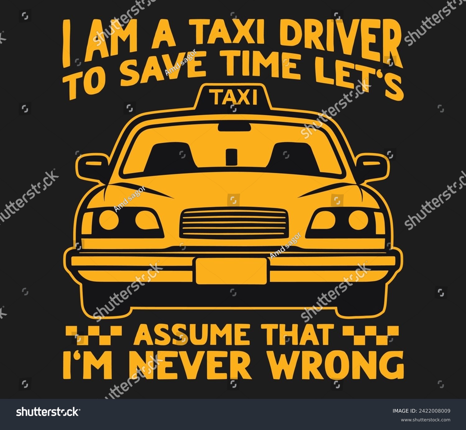 SVG of  I’m a taxi driver my level trendy typography T-shirt design Print template svg