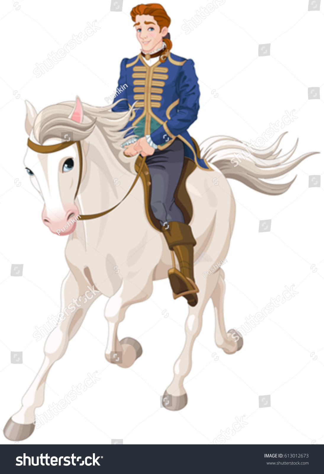 SVG of 
Illustration of Prince Charming riding a horse

 svg