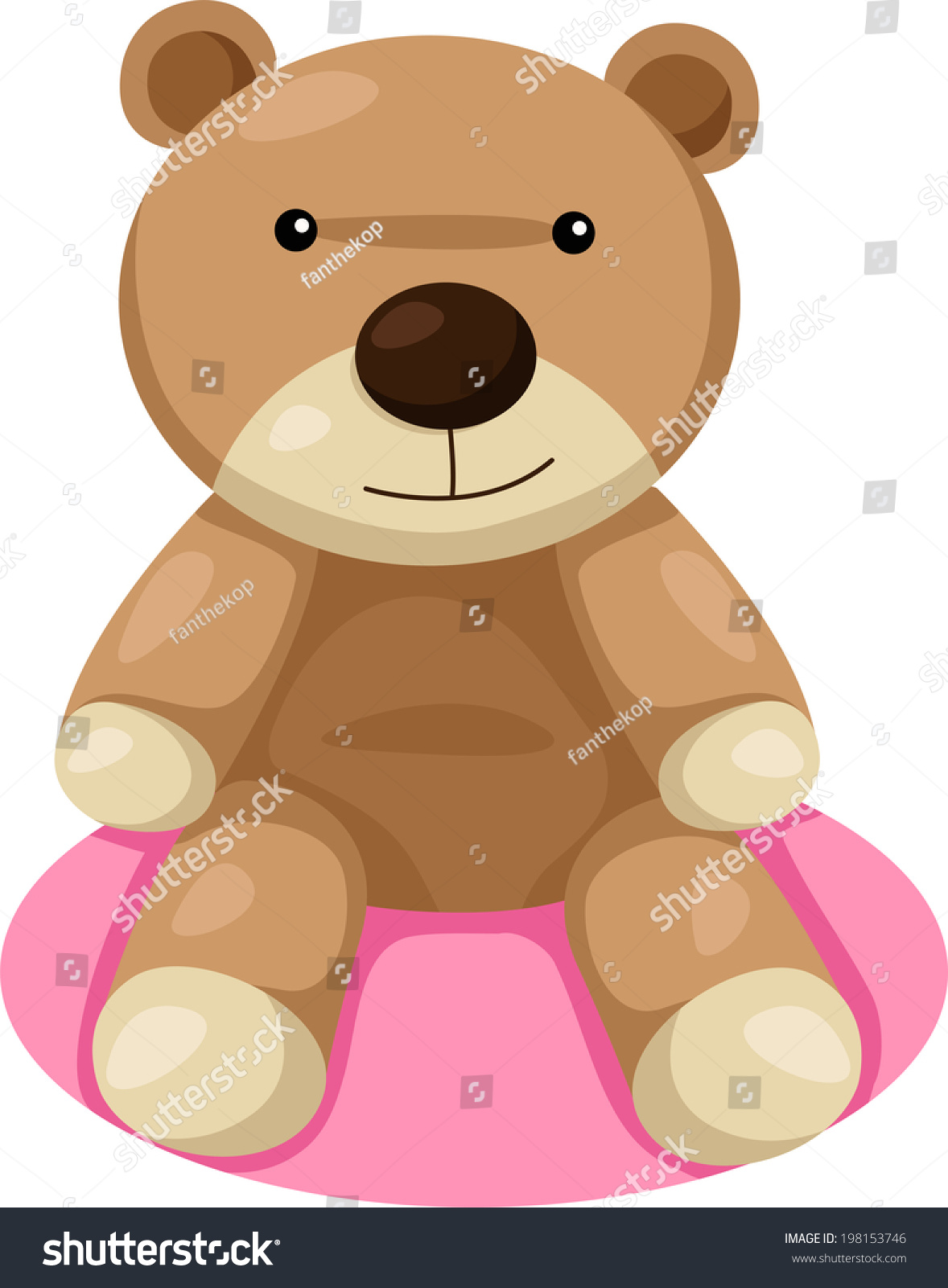 Illustrator Teddy Bear Smile Stock Vector Royalty Free