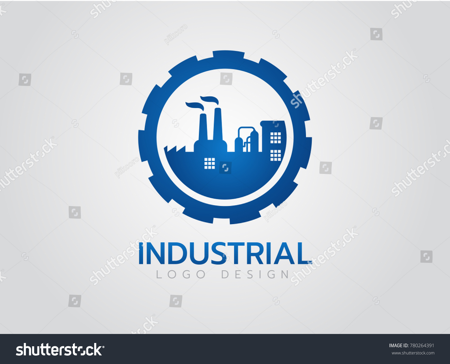 Industrial Logo Design Stock Vector (Royalty Free) 780264391