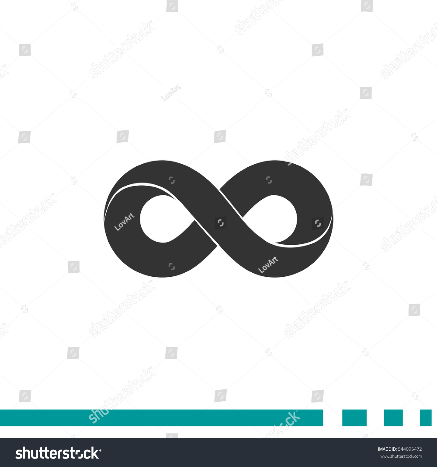 Infinity Icon Vector. - 544095472 : Shutterstock
