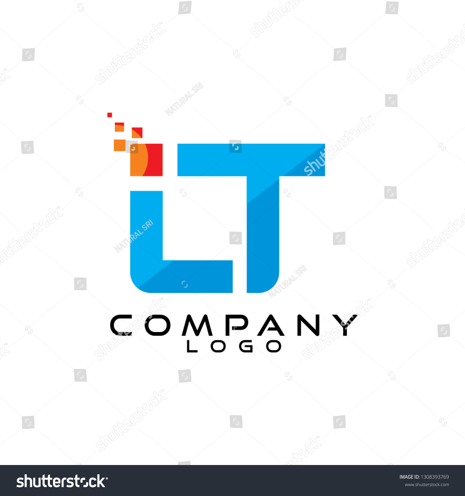 Ittiiltlttl Letter Techict Logo Design Vector Stock Vector (Royalty ...