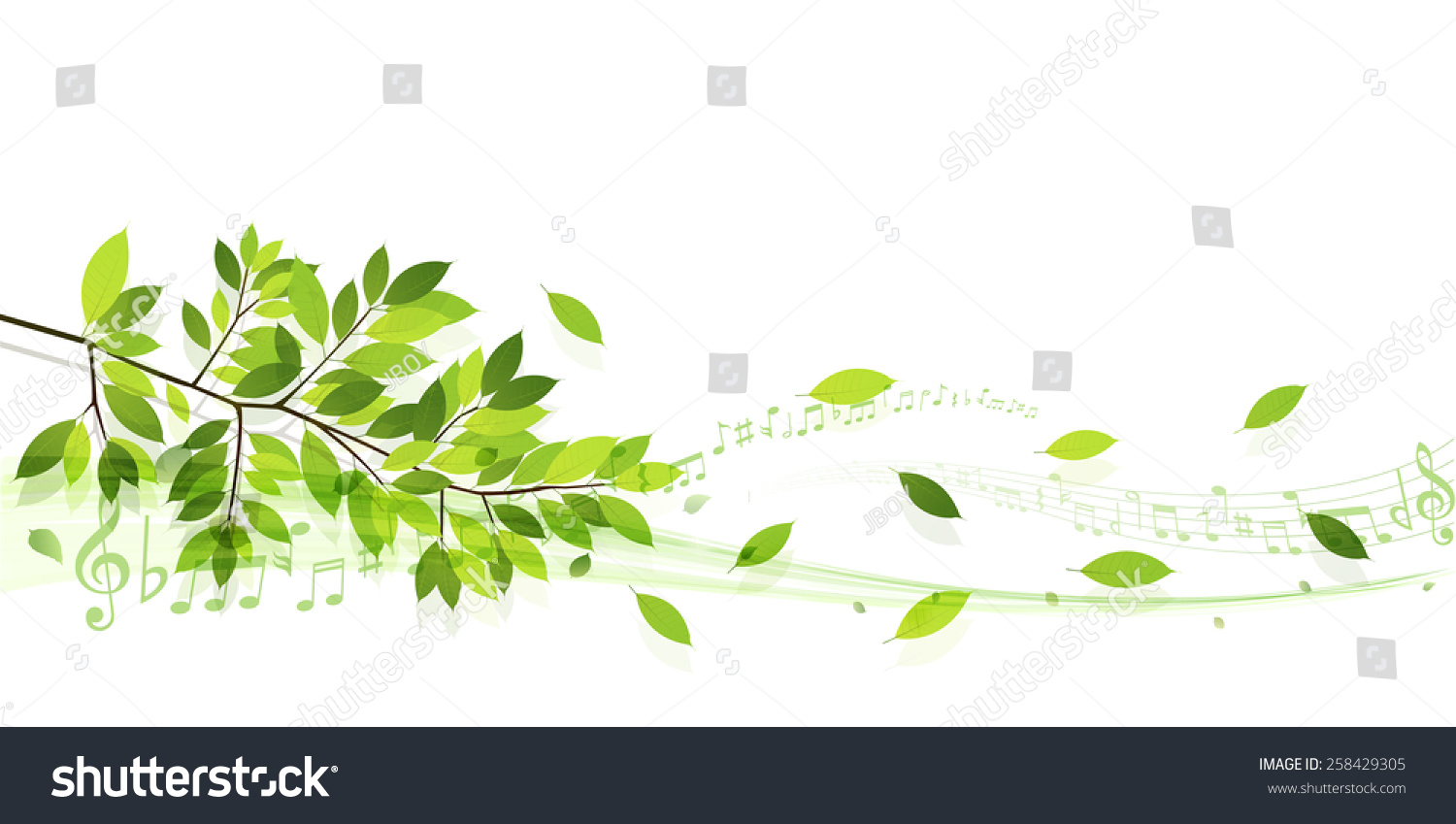 Leaf Note Background Stock Vector (Royalty Free) 258429305 | Shutterstock