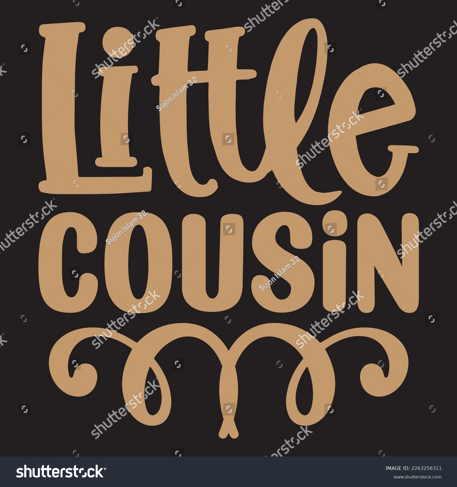 SVG of  Little Cousin svg design, vector file. svg