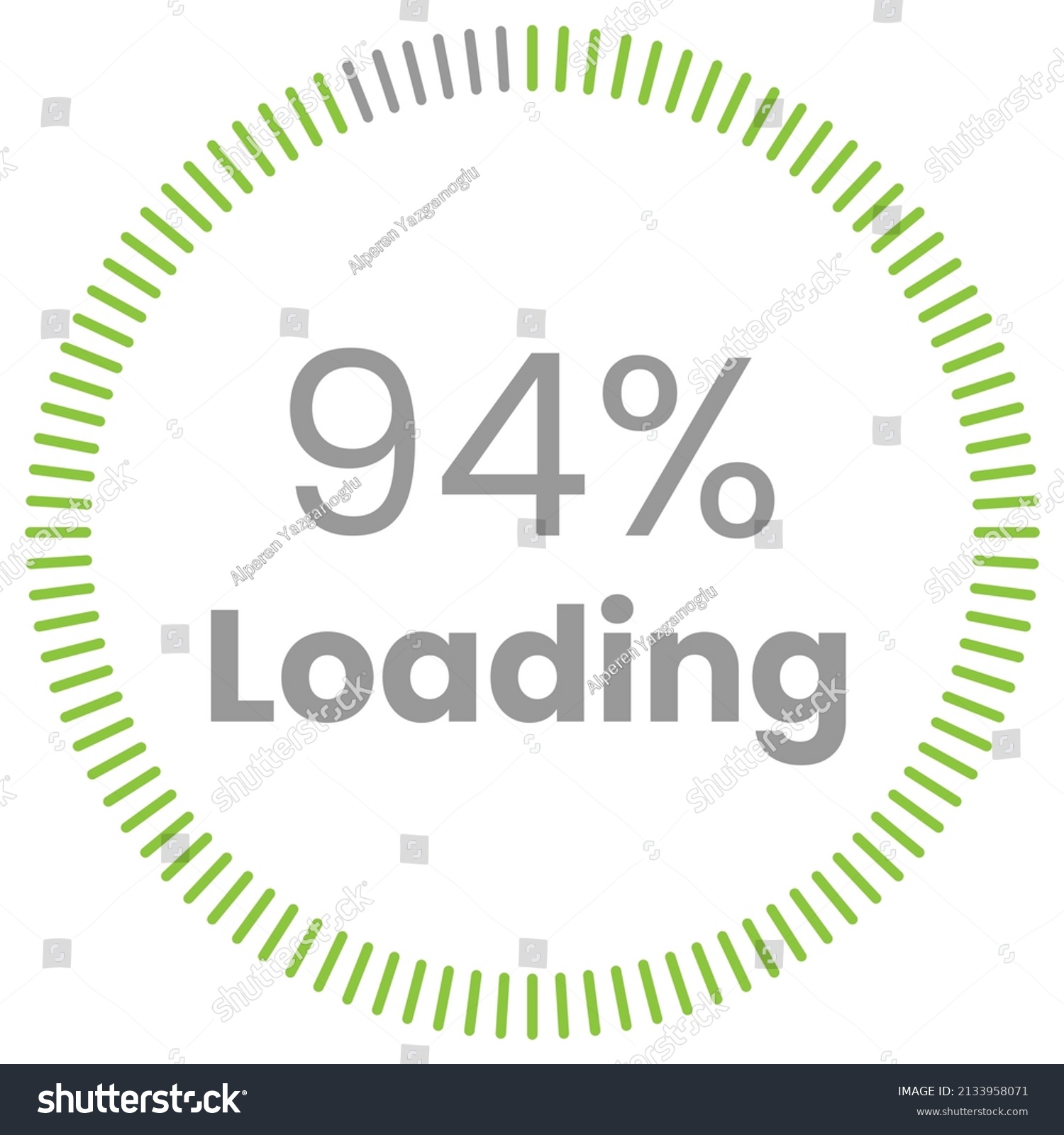 SVG of 94% Loading. 94% circle diagrams Infographics vector, 94 Percentage ready to use for web design ux-ui svg