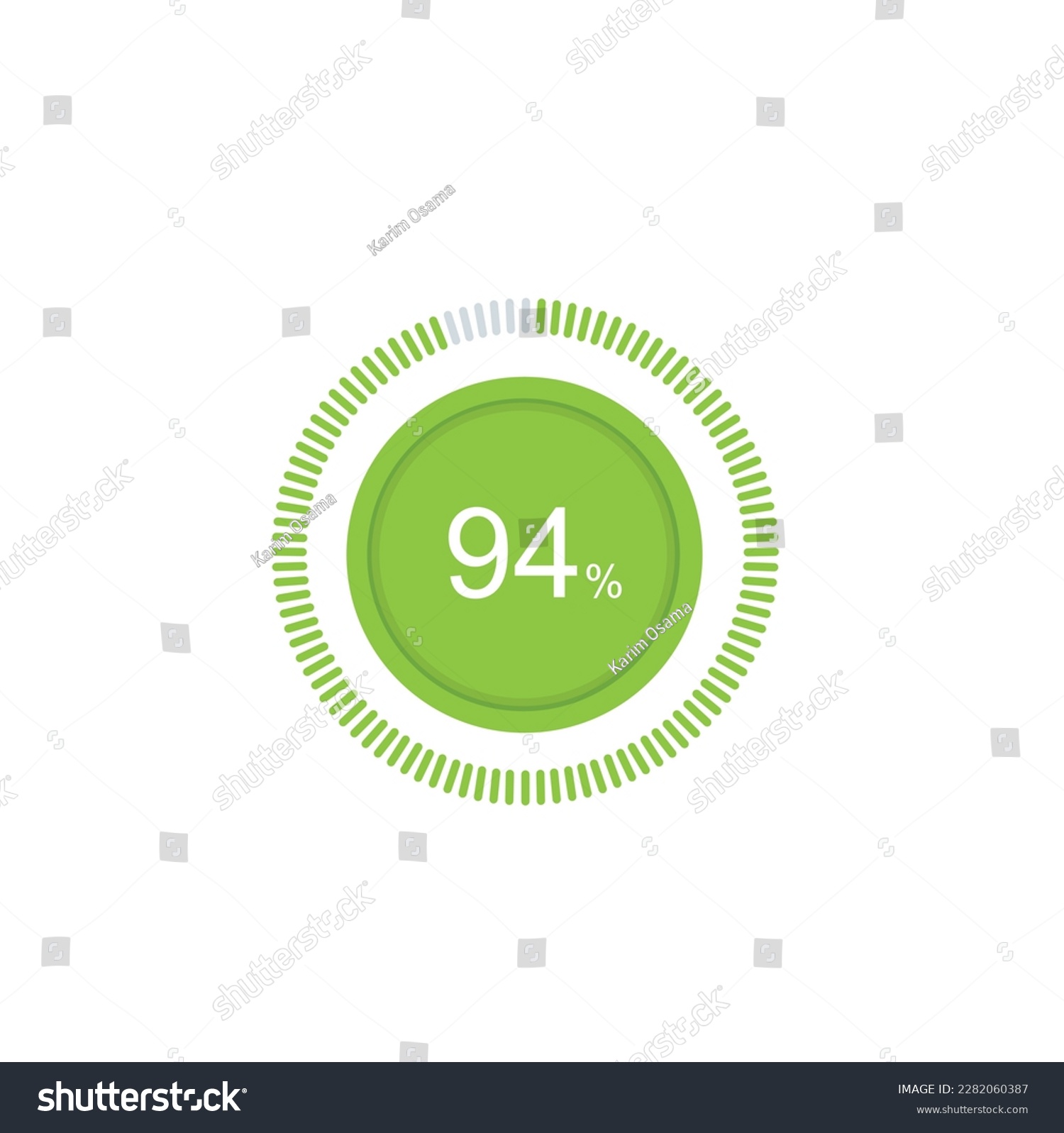 SVG of 94% Loading. 94% circle diagrams Infographics vector, 94 Percentage ready to use for web design ux-ui. svg