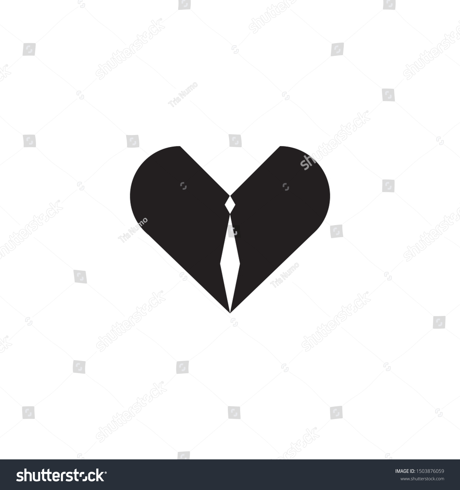 Love Logo That Has Very Deep Stock Vector Royalty Free