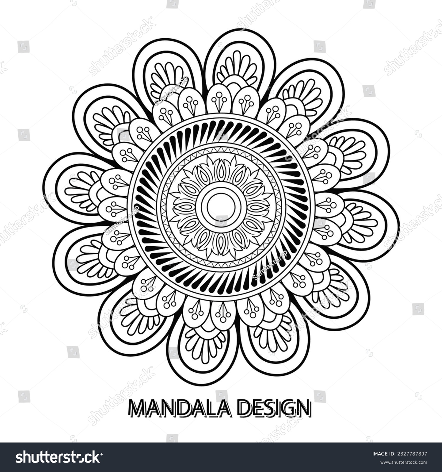 SVG of  Mandala Vector Design Template SVG, Ai, EPS, PDF, JPG, PNG File svg