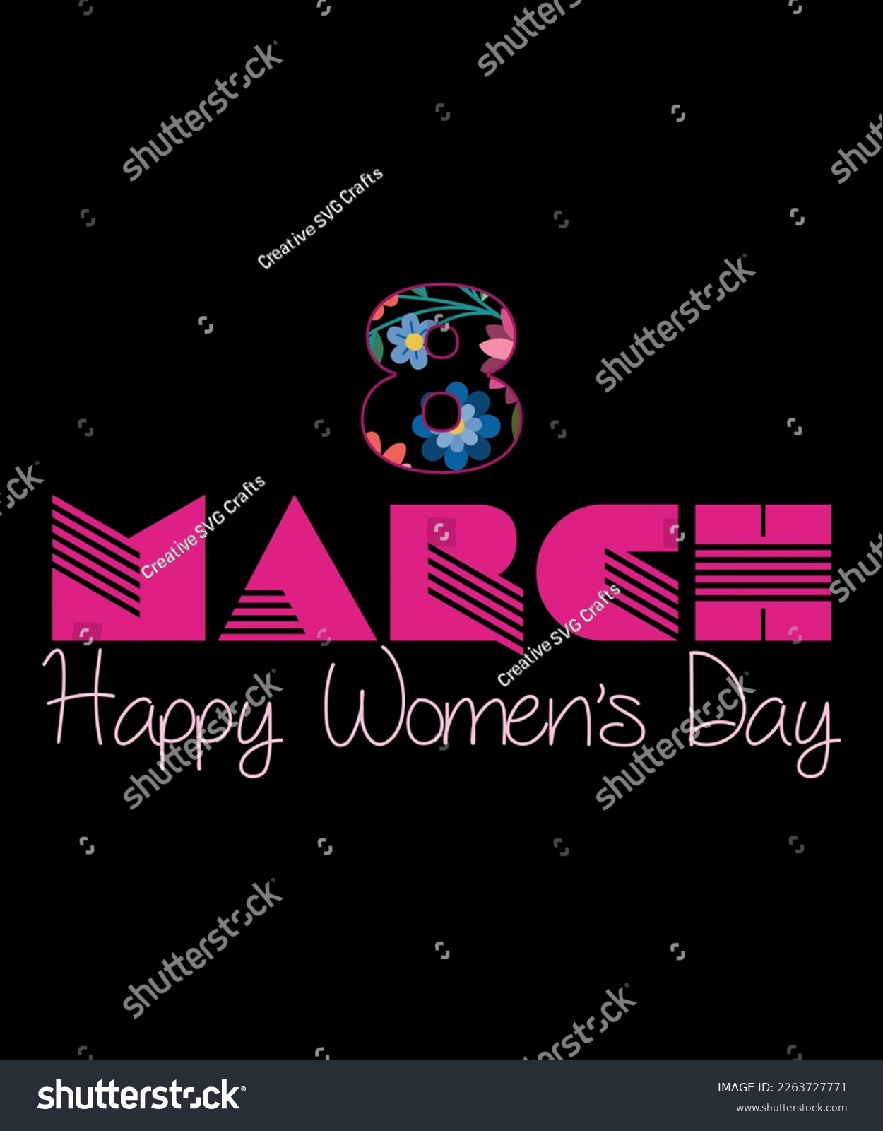 SVG of 8 March Happy Women's Day, Shirt Print Template, SVG, 8th March International Women's Day,Women's Day 2023, Women's right svg
