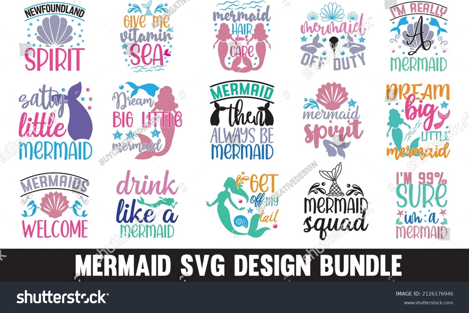 SVG of 



Mermaid SVG Design Bundle idea svg
