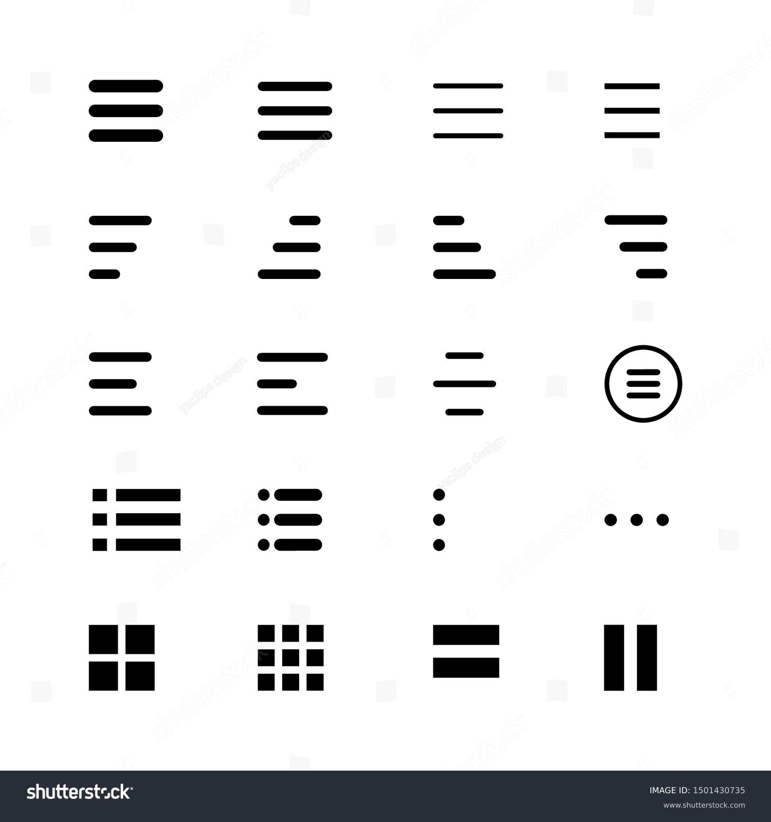 Minimal Set Hamburger Menu Flat Icons Stock Vector Royalty Free minimal-set-hamburger-menu-flat-icons-stock-vector-royalty-free