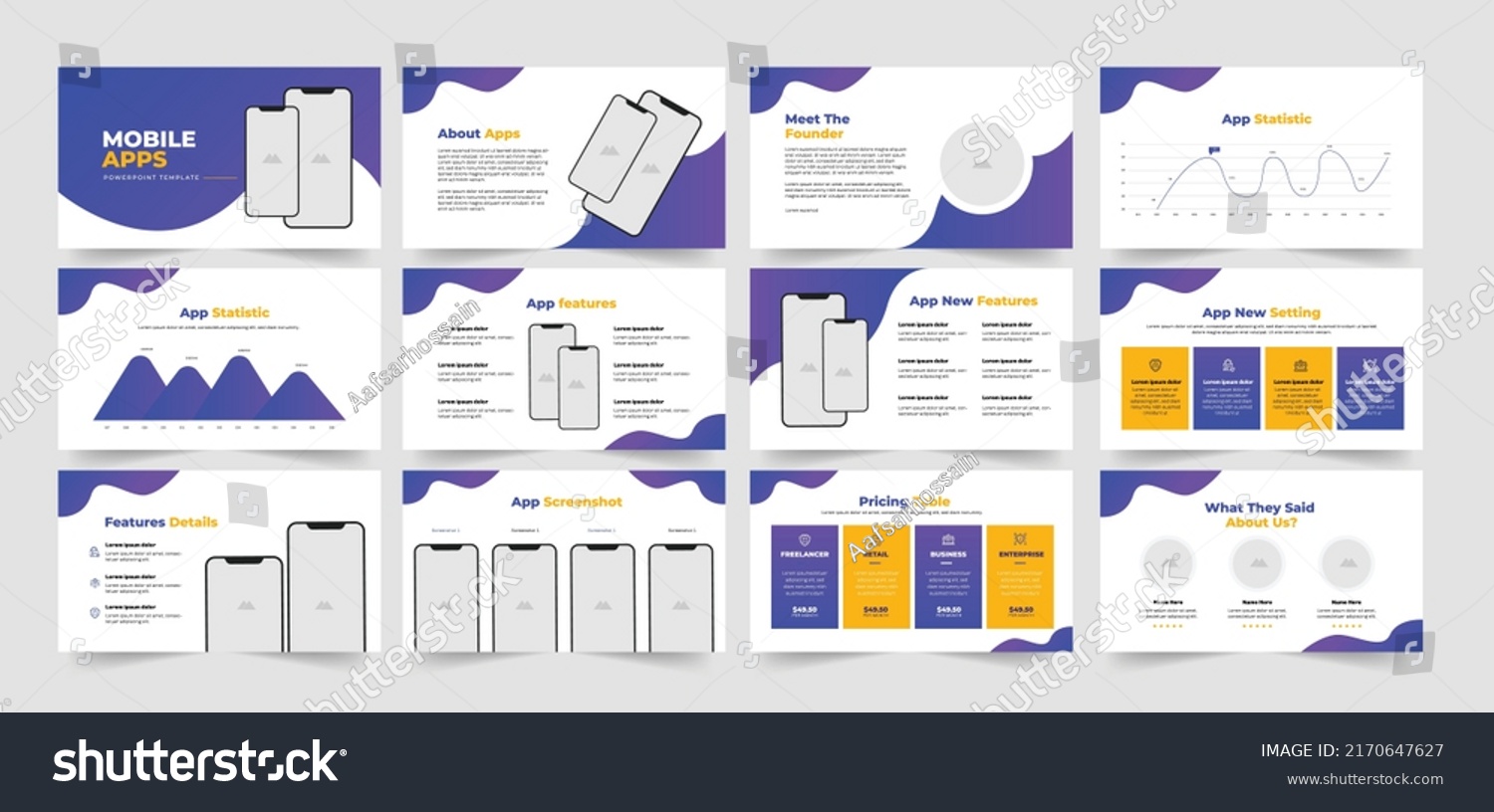 SVG of  Mobile App PowerPoint Proposal Presentation Template  svg