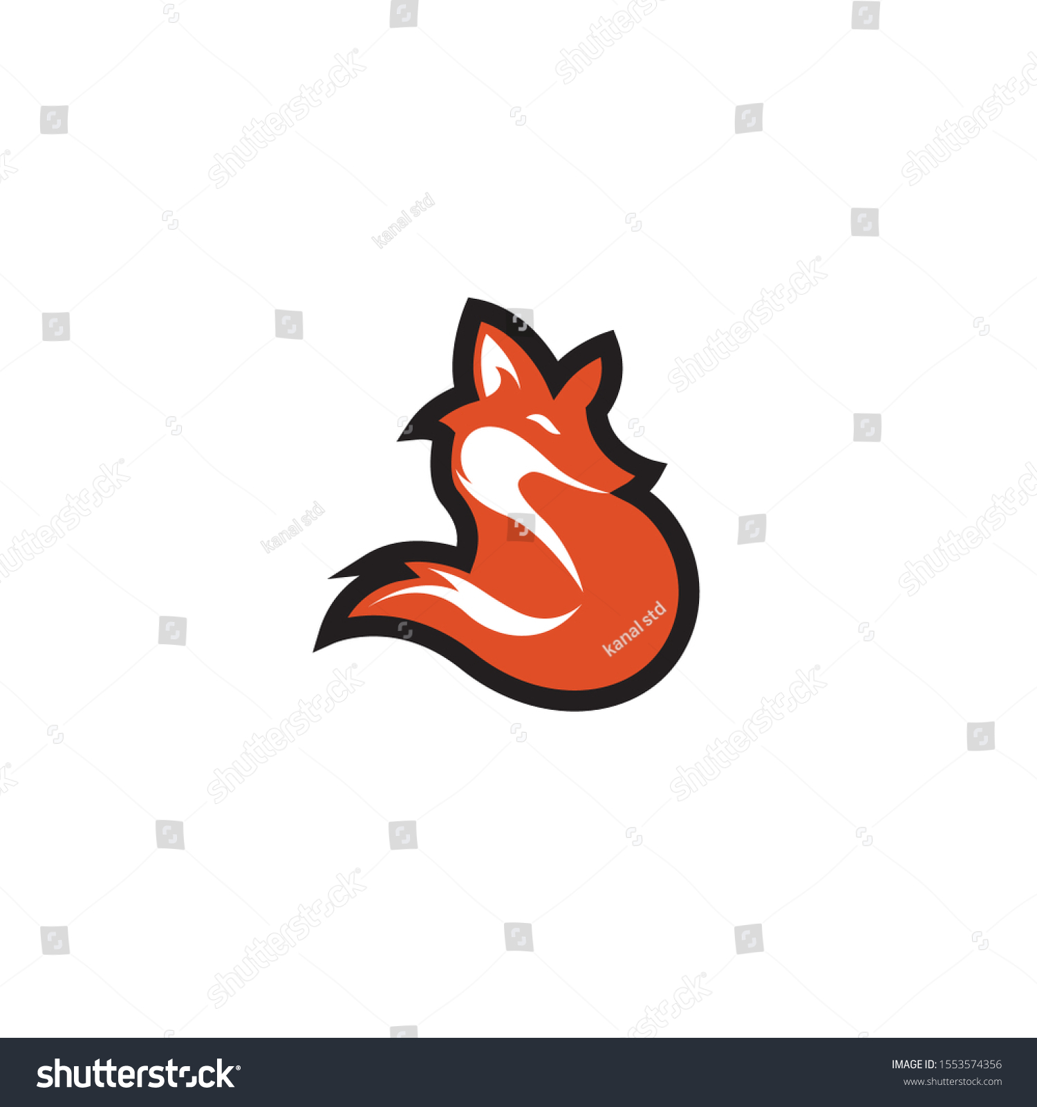 SVG of 
Naruto fox symbols Orange background white svg
