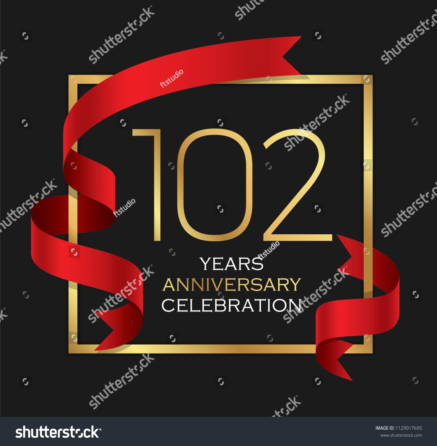 SVG of 102nd years anniversary celebration background svg