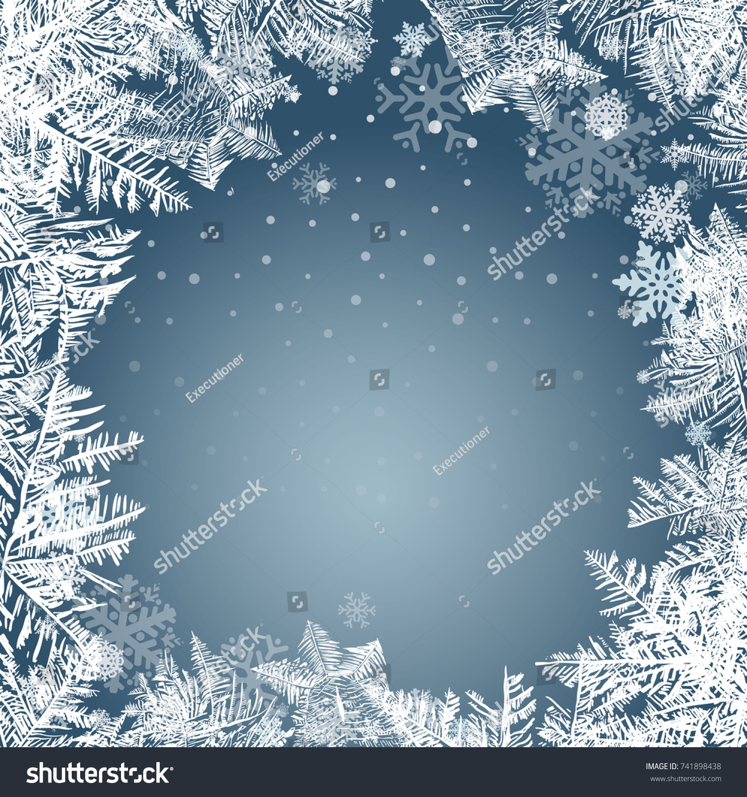 2018 New Year On Ice Frosted Stock Vector (Royalty Free) 741898438 ...