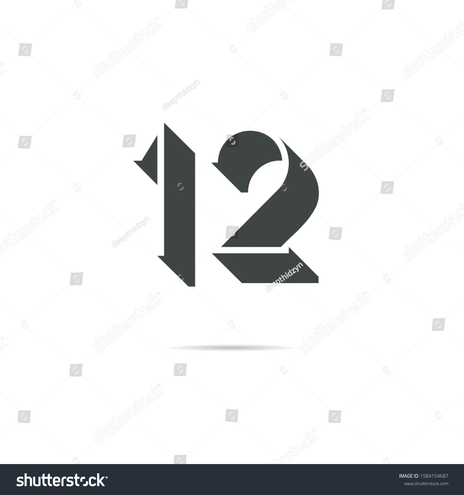 3 12 digit unique identity number images stock photos vectors shutterstock