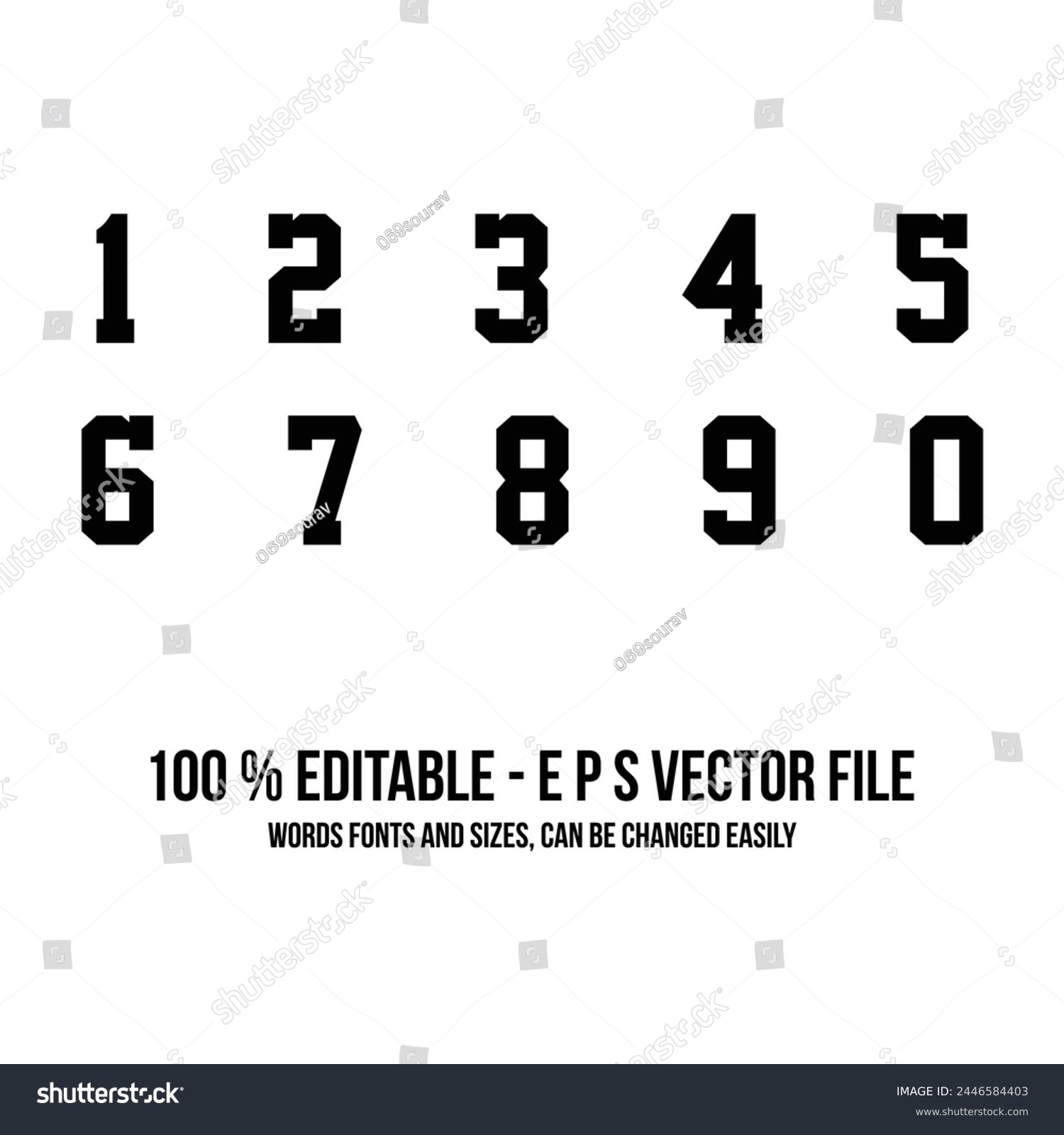 SVG of 1234567890 numbers typography, t-shirt graphics, vectors	 svg