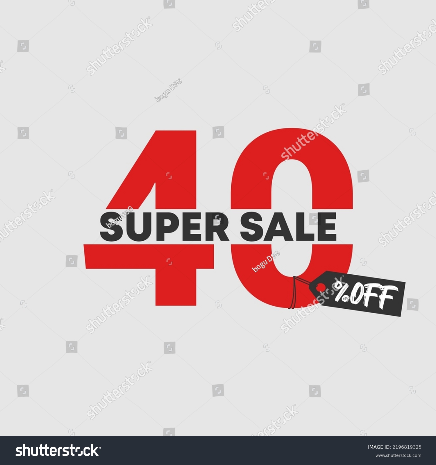 SVG of 40% OFF Discount Banner. Special offer promo campaign ad coupon. super Sale up to 40% limited time only. tag off art. Vector Illustration. svg