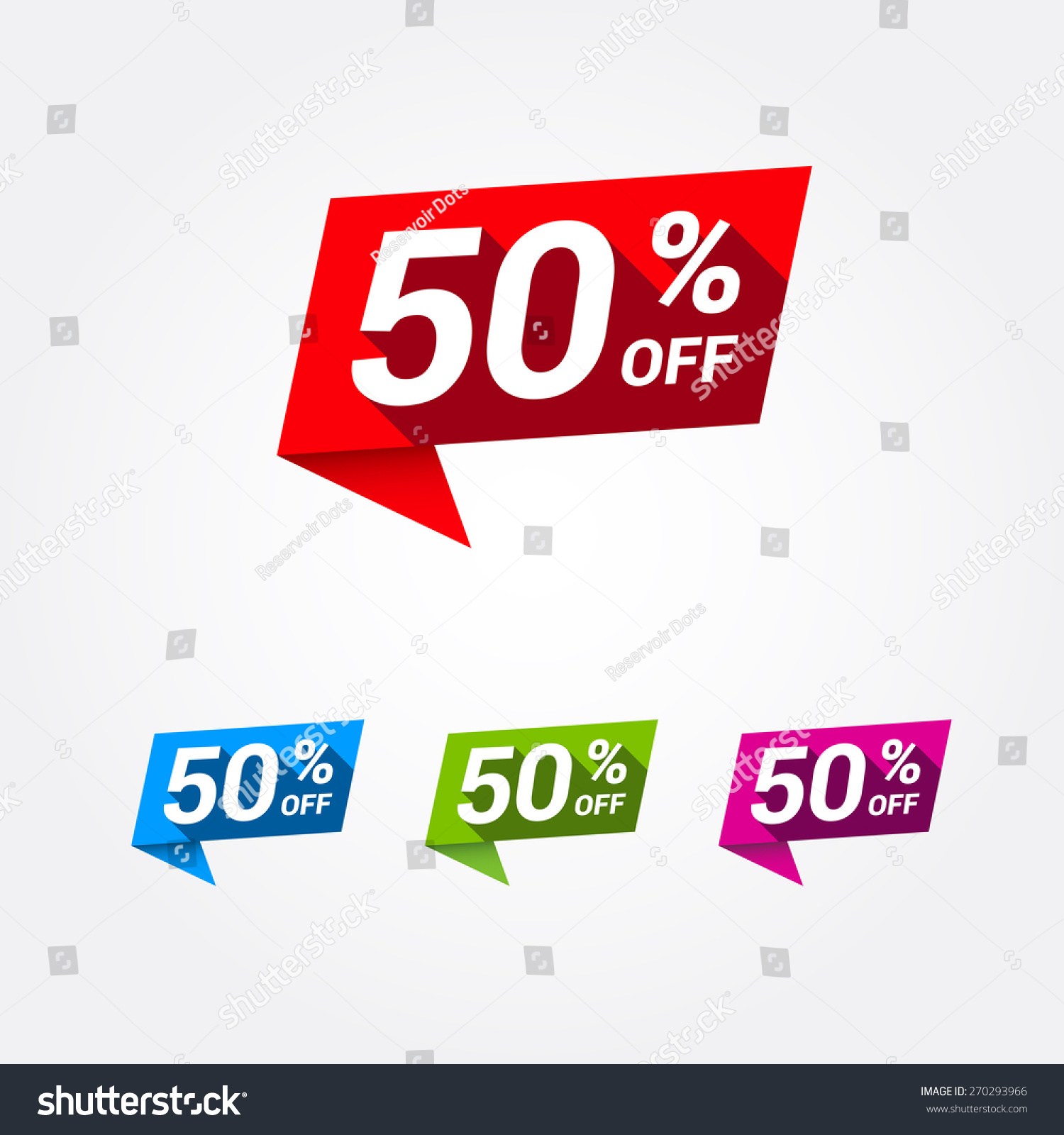 50% Off Labels Stock Vector 270293966 : Shutterstock