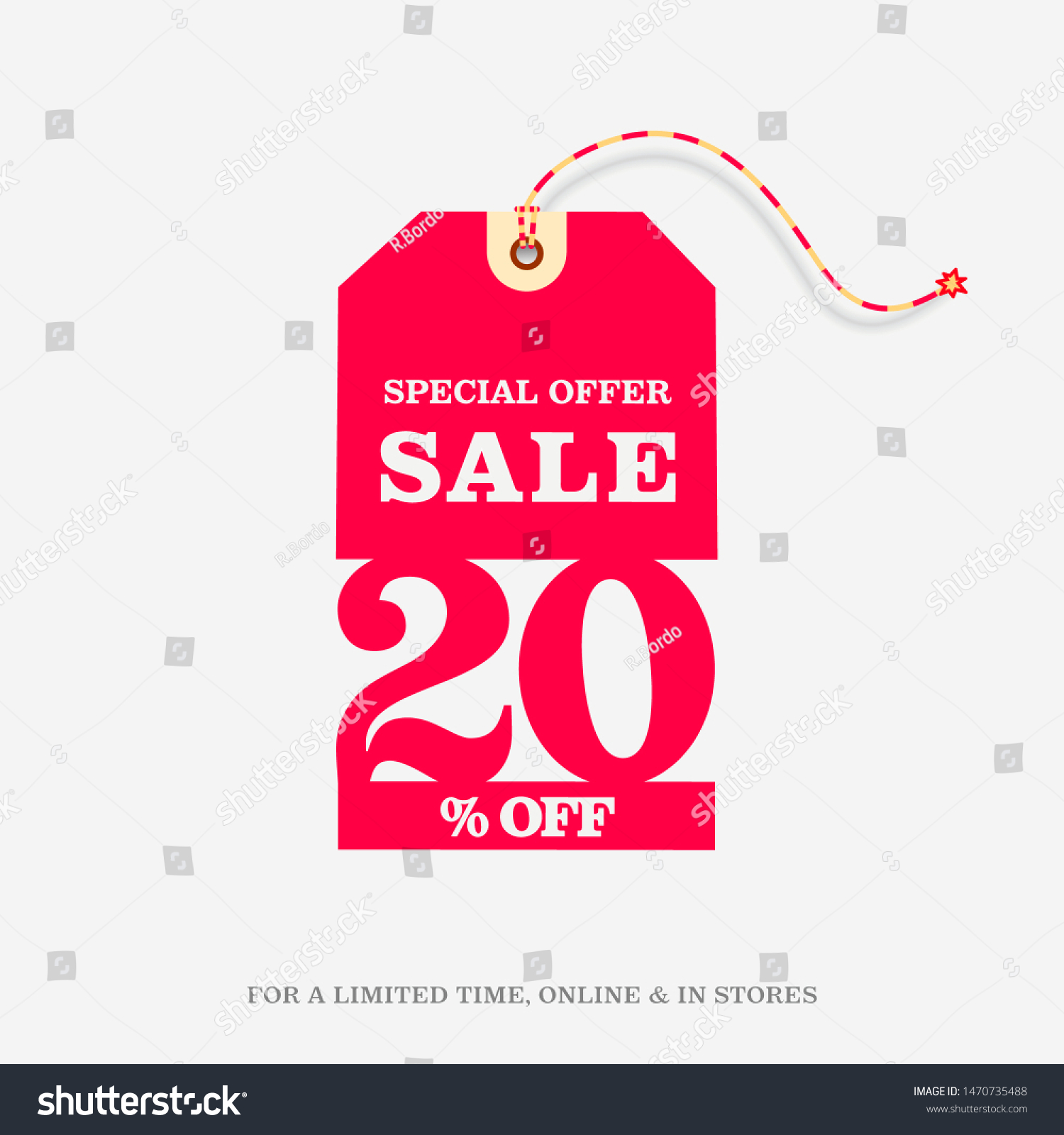 20 Off Sale Price Tag Special Stock Vector Royalty Free 1470735488 Shutterstock 7610