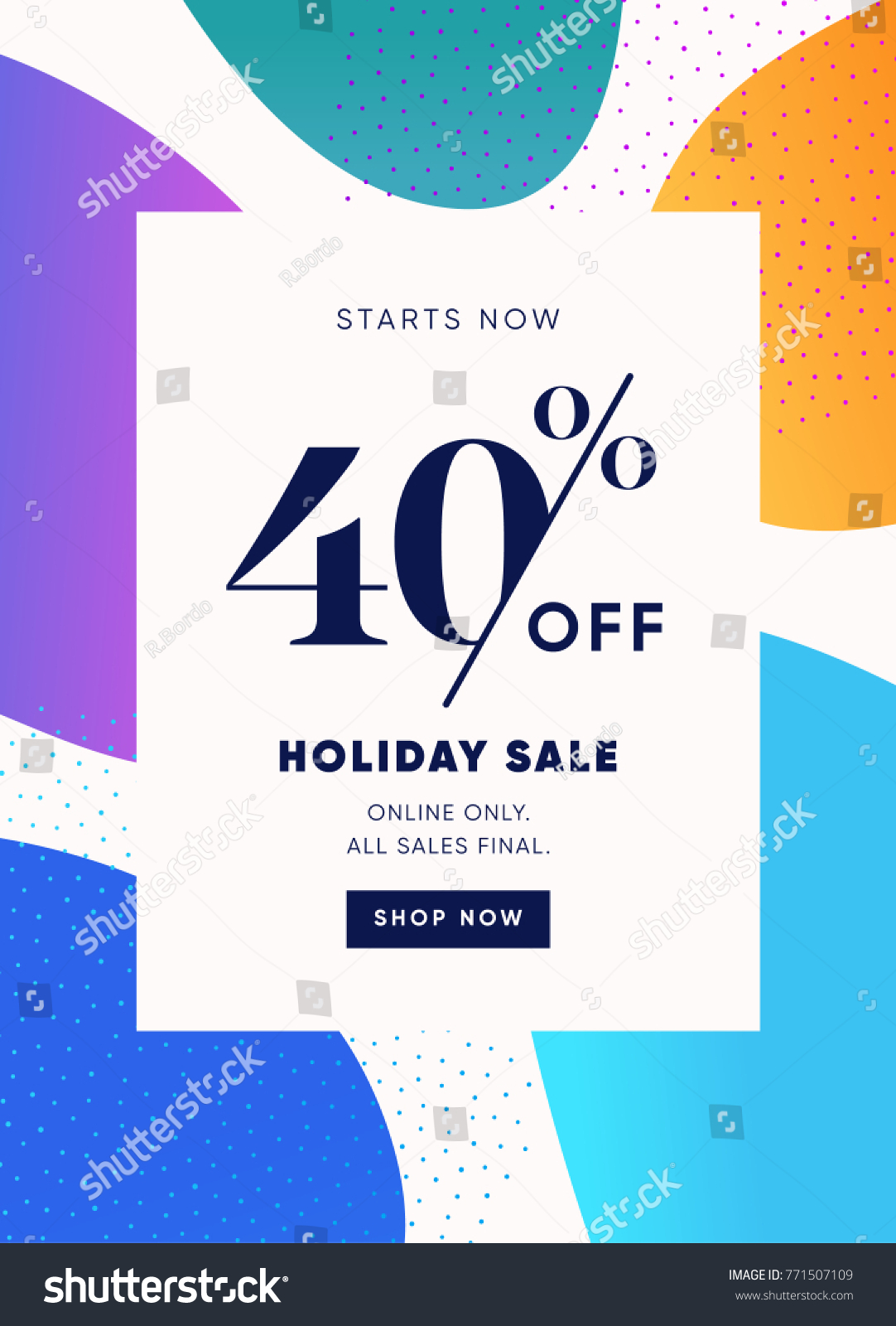 SVG of 40% OFF Special Offer Discount. Big Sale Promotion Vector Poster. Price Discount Offer Design. Season Sale Promo Colorful Abstract Design Sticker or Invitation Coupon. svg