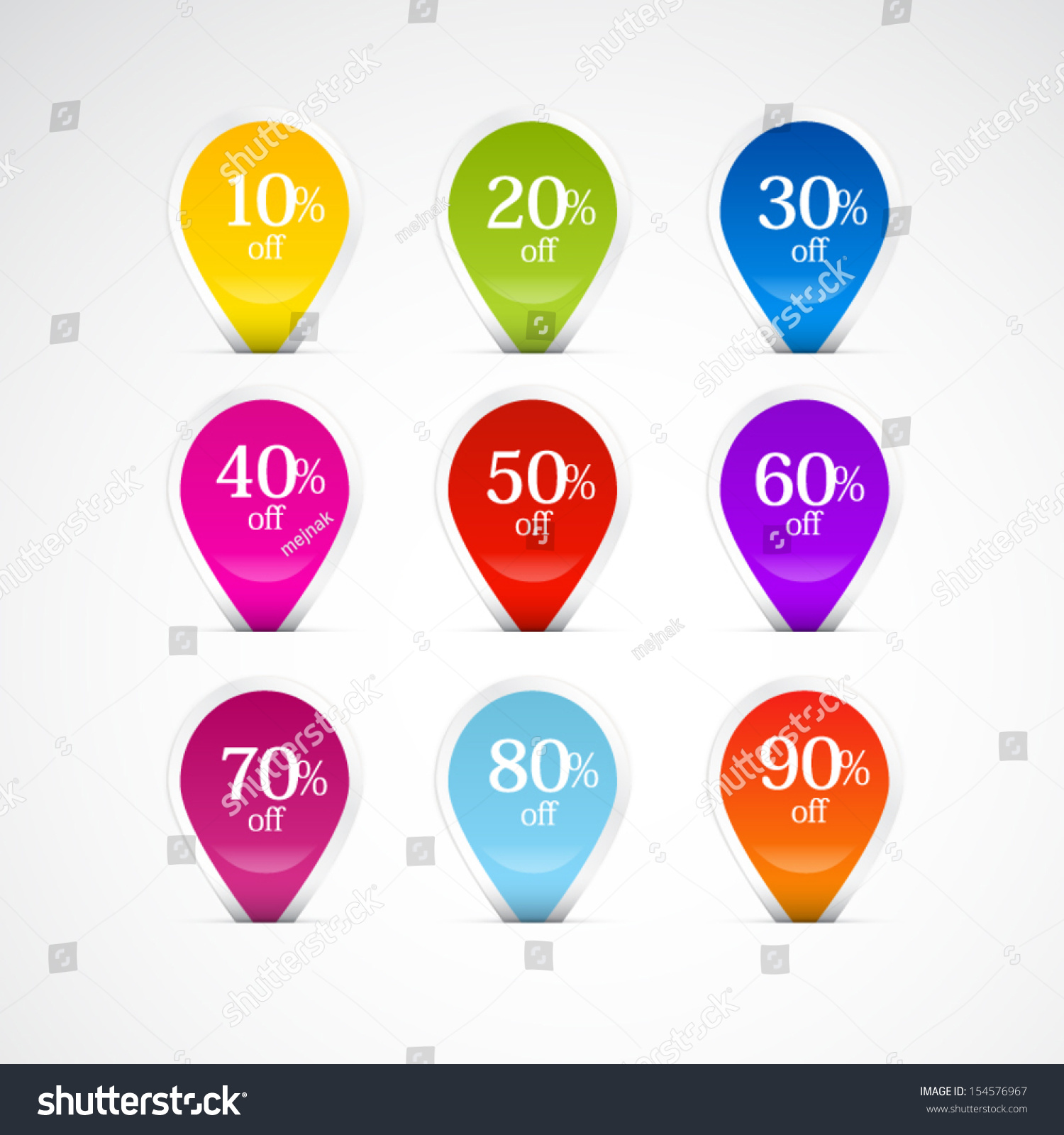 10 Off 30 40 50 Stock Vector Royalty Free 10 Off 30 40 50 Stock Vector Royalty Free