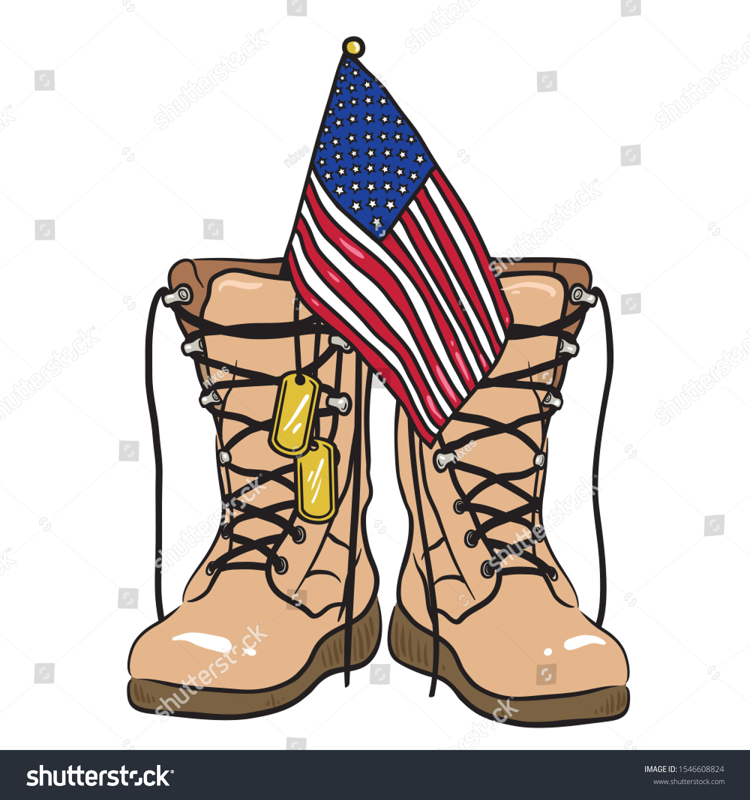 military boots clip art