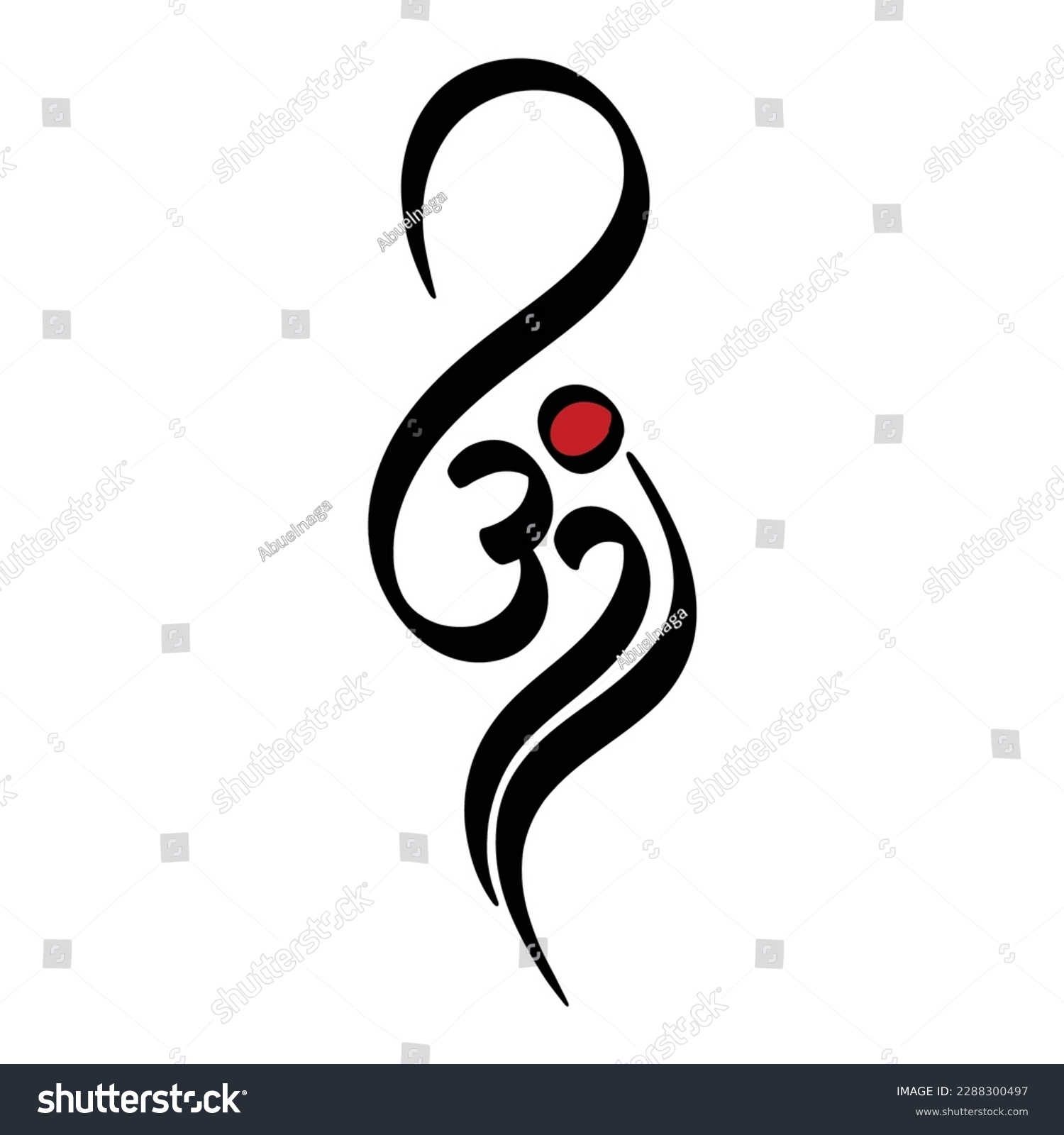 SVG of 
Om . Aum , symbol of Hinduism flat icon svg