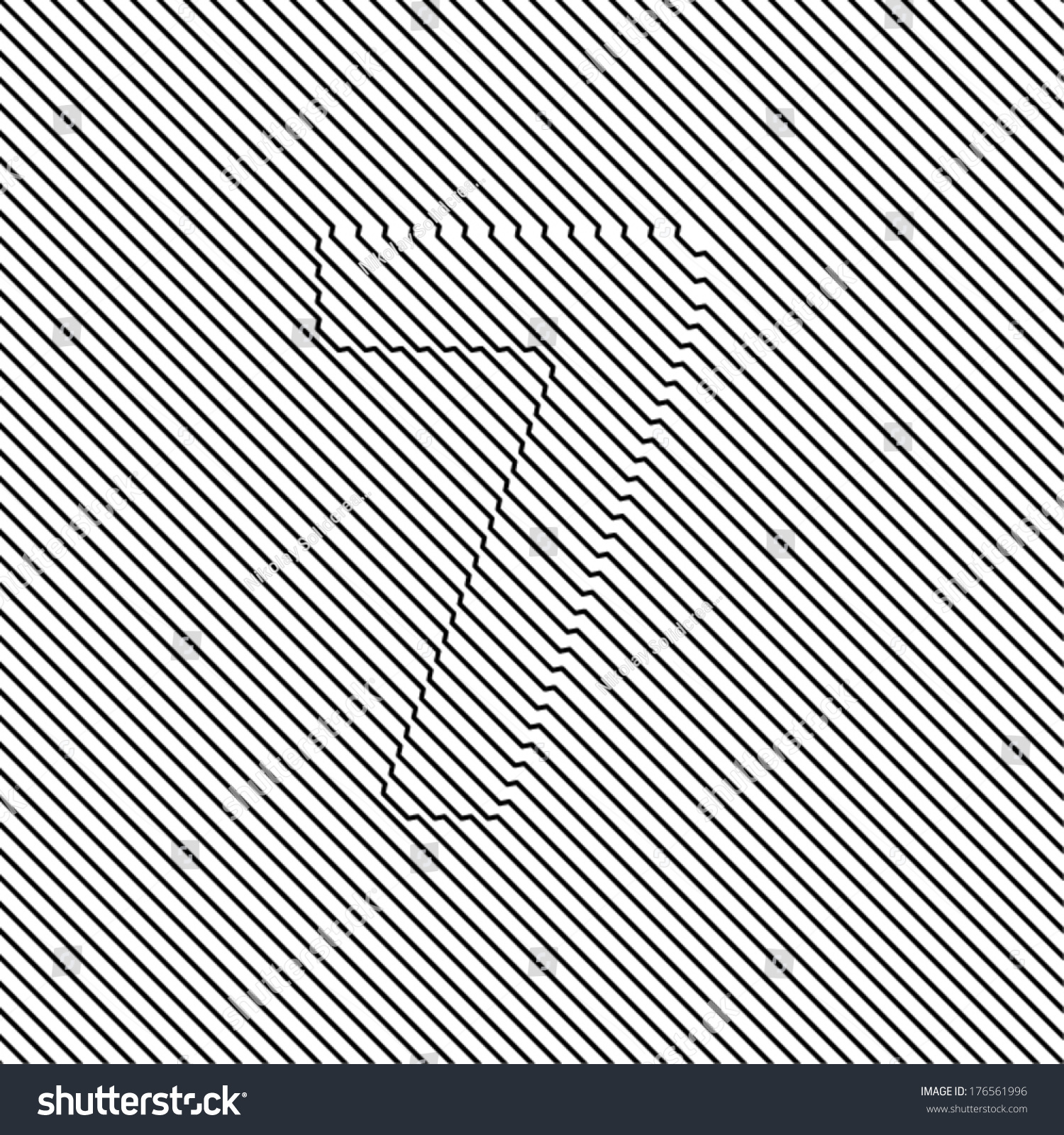 Vektor Stok 7 Optical Illusion Number (Tanpa Royalti) 176561996 ...