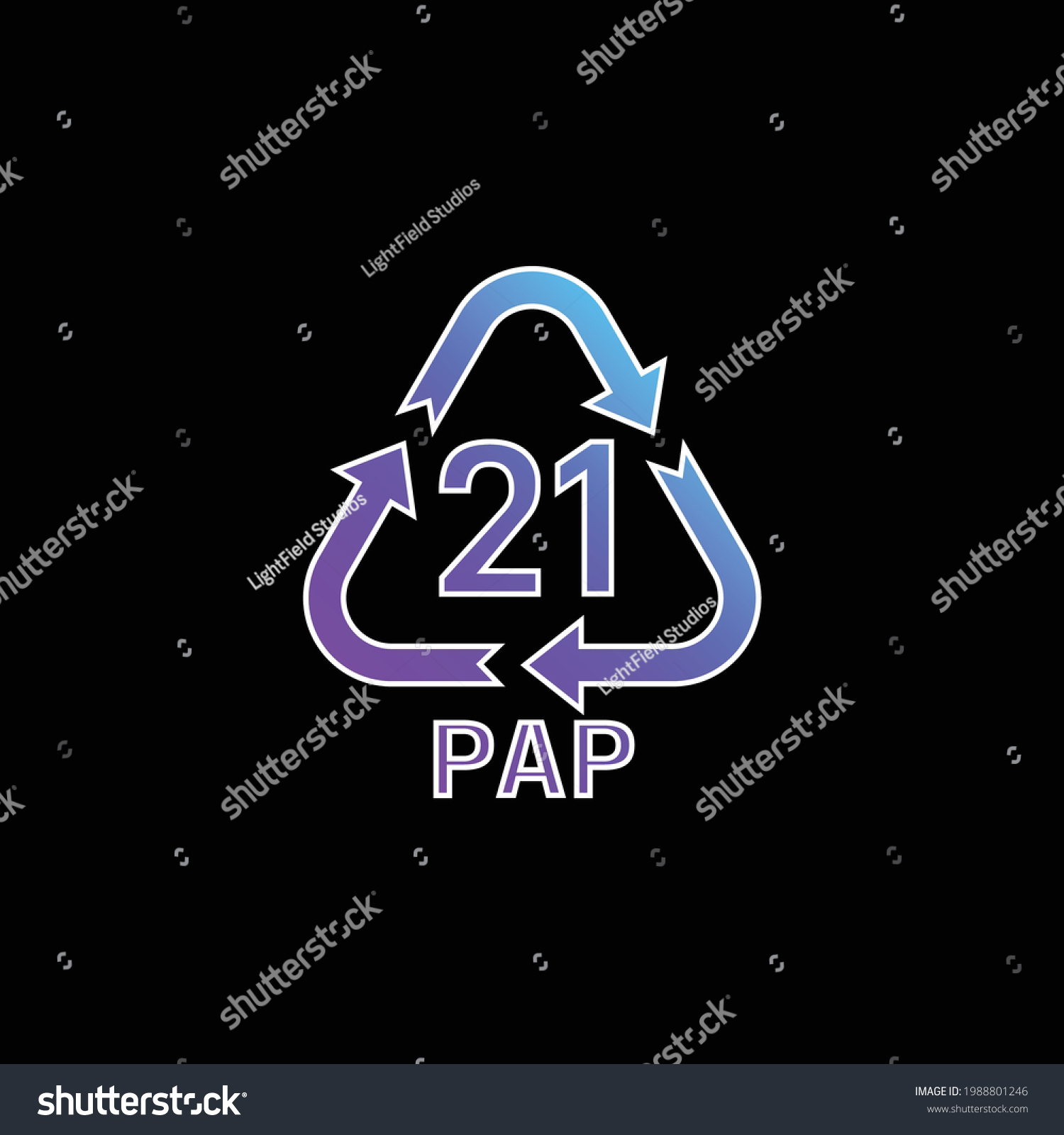SVG of 21 PAP blue gradient vector icon svg
